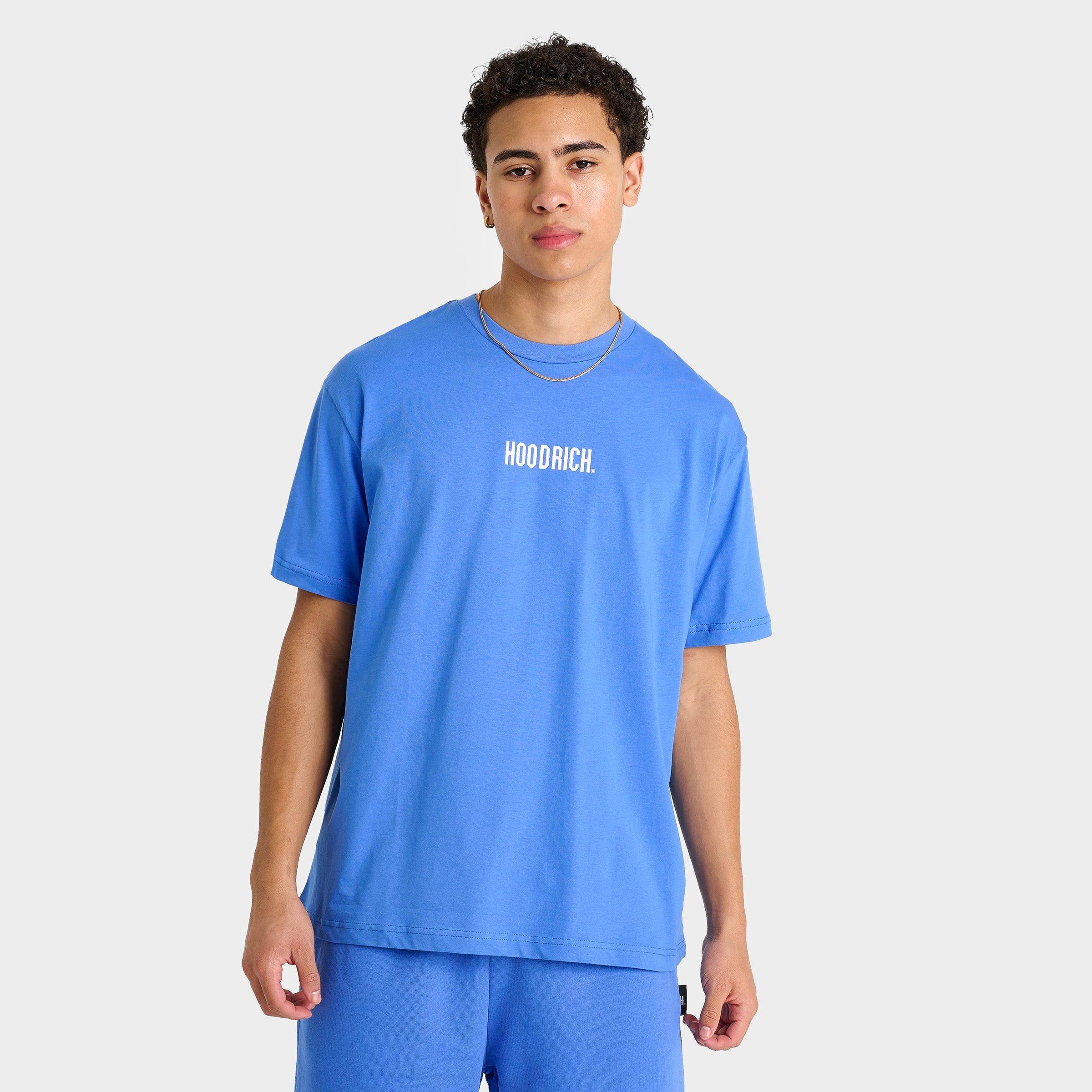 Hoodrich Men's OG Core T-Shirt in Blue/Sky Blue Size Small 100% Cotton