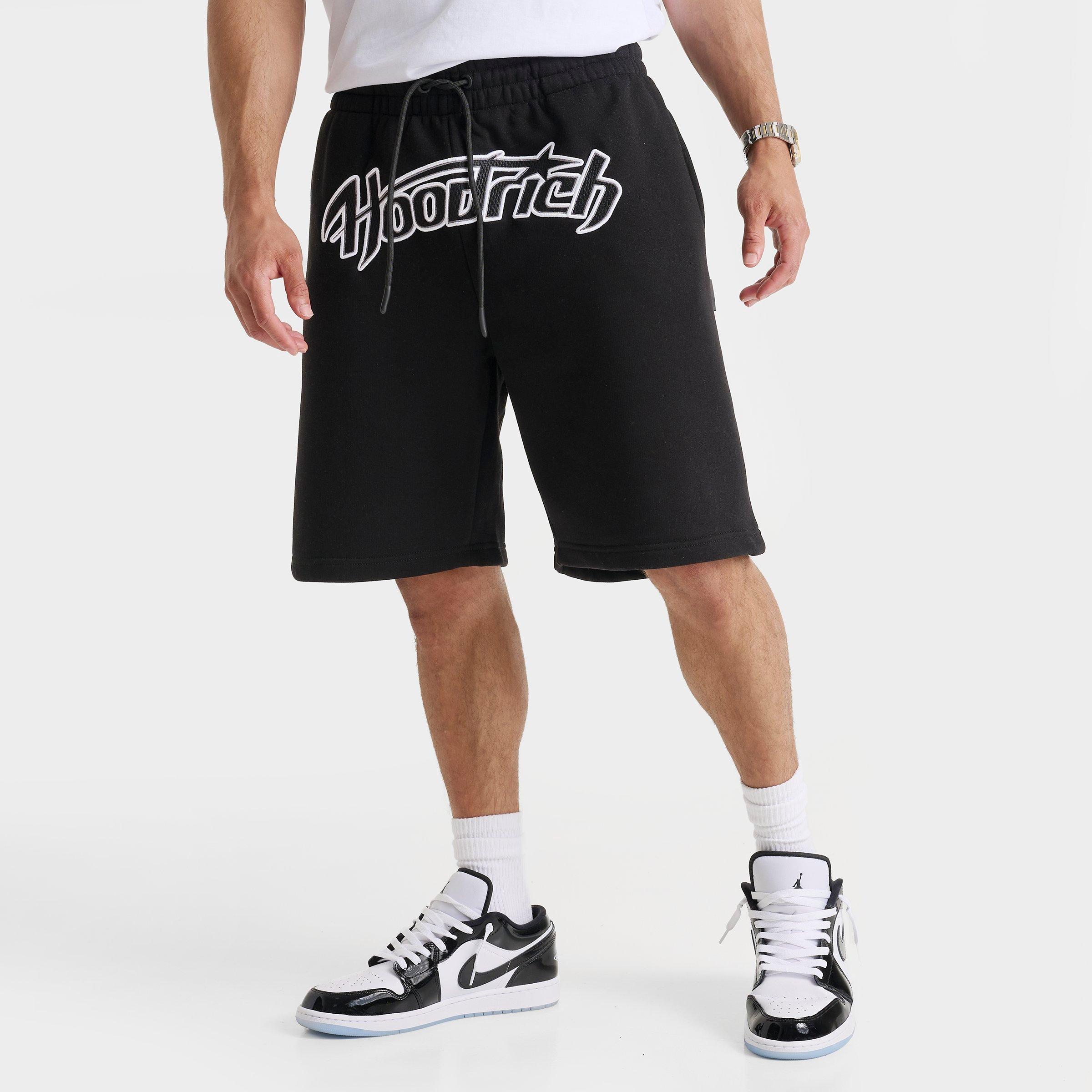 Hoodrich Men's Galaxy Oversized Fleece Shorts in Black Size: Small