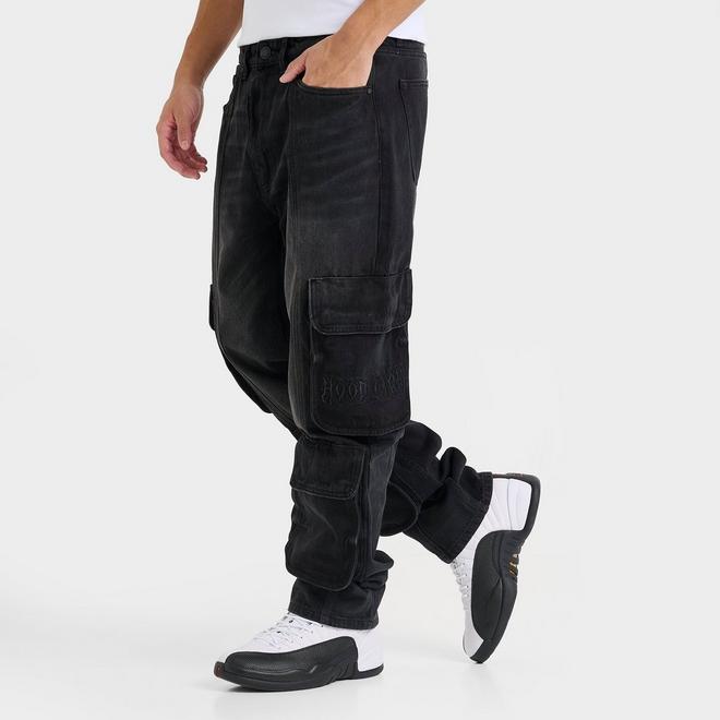 Men's Hoodrich Spectral Relaxed Cargo Denim Jeans