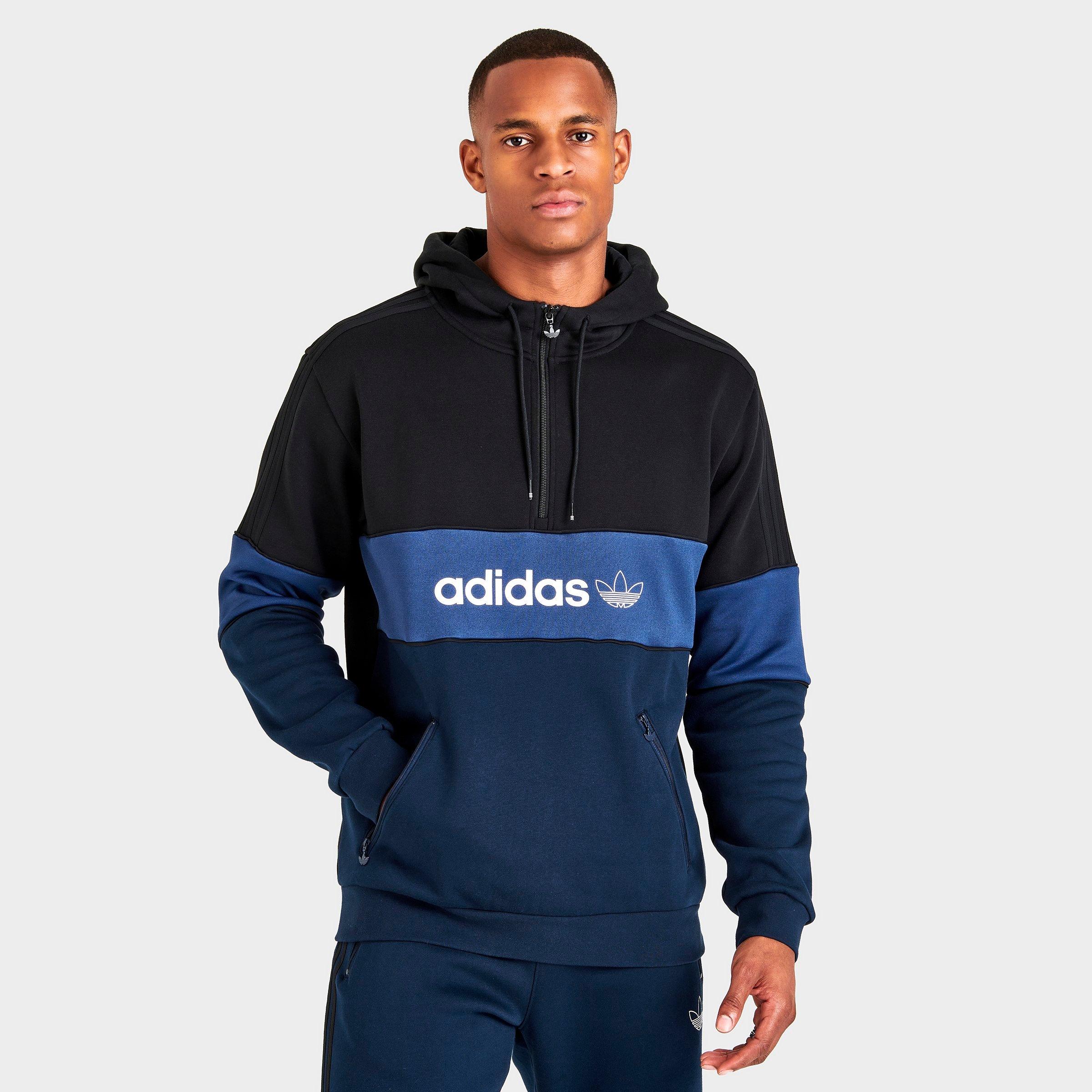 Half zip adidas hoodie best sale