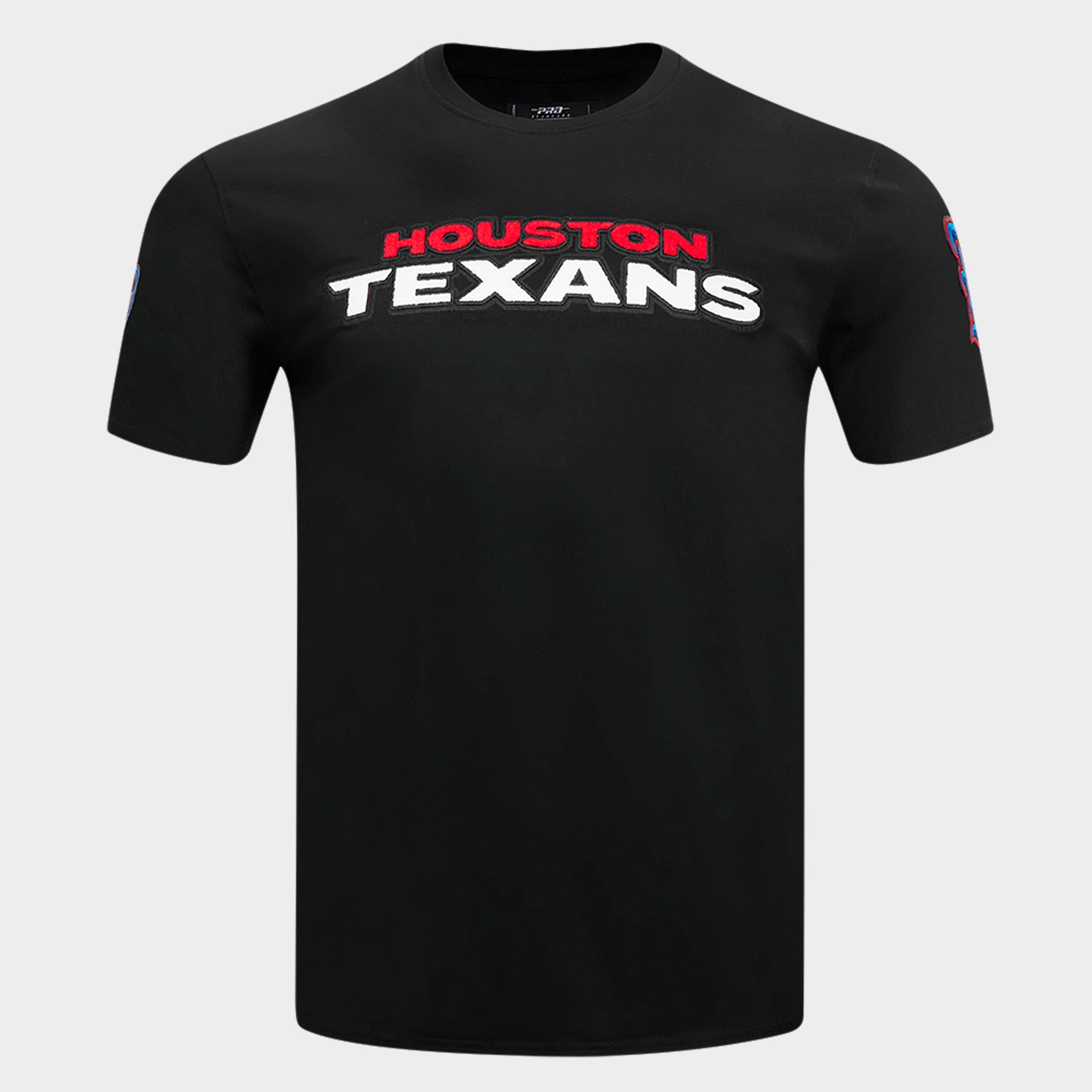 Pro Standard Men's Houston Texans NFL Chenille T-Shirt in Black Size: Small