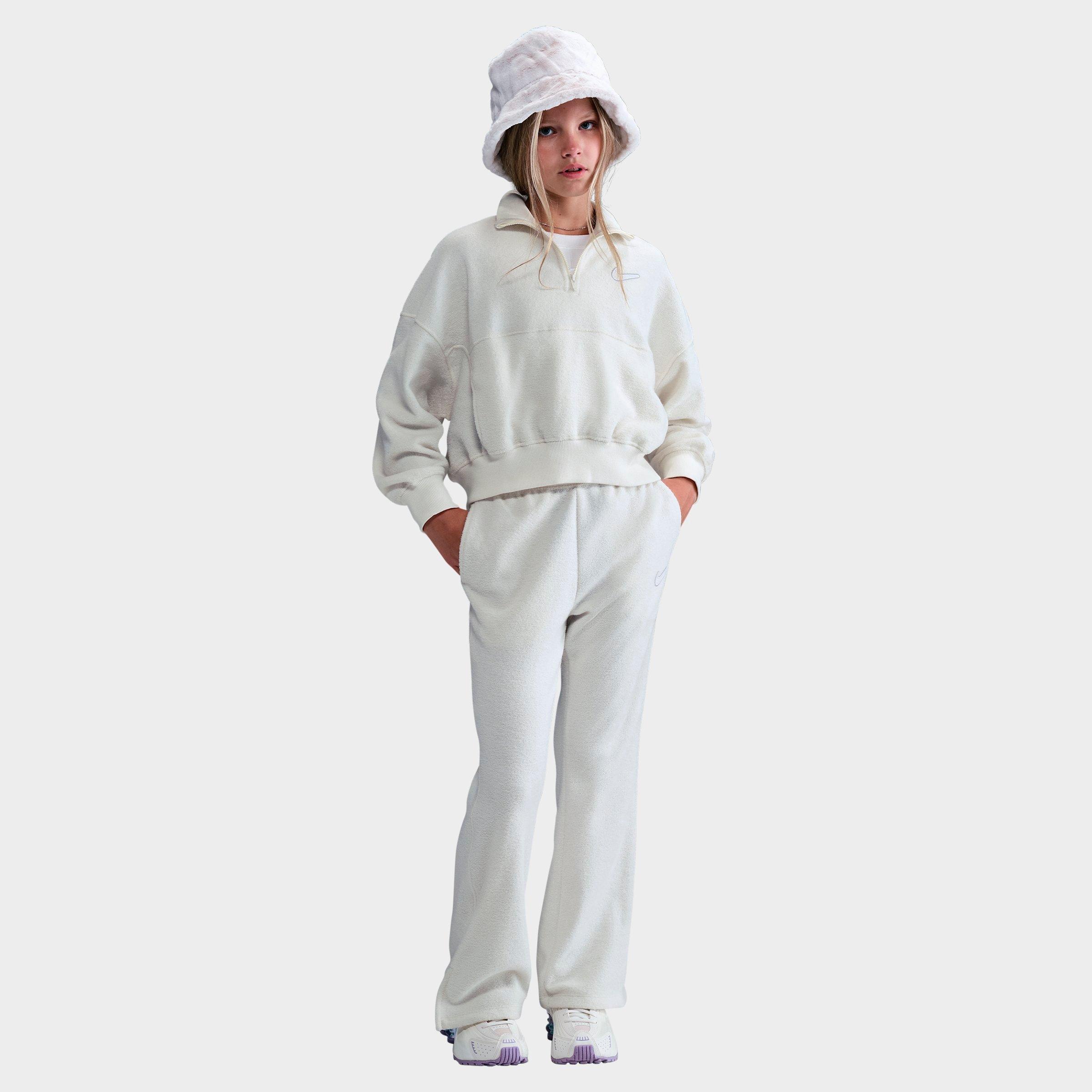 Nike Sportswear Big Kids' (girls') Fleece Pants In White