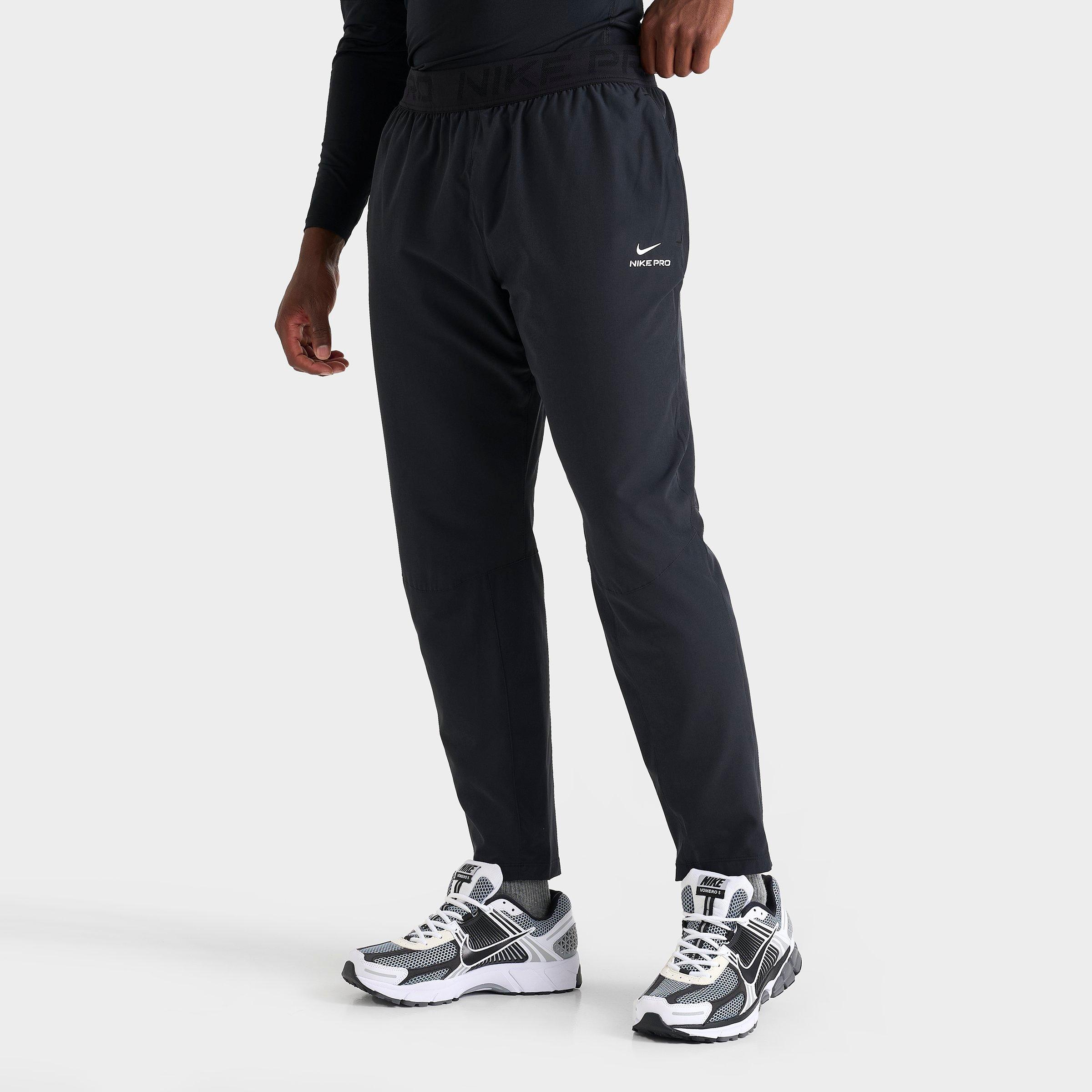 Nike Men's Pro Dri-FIT Training Pants in Black/White Size: Small