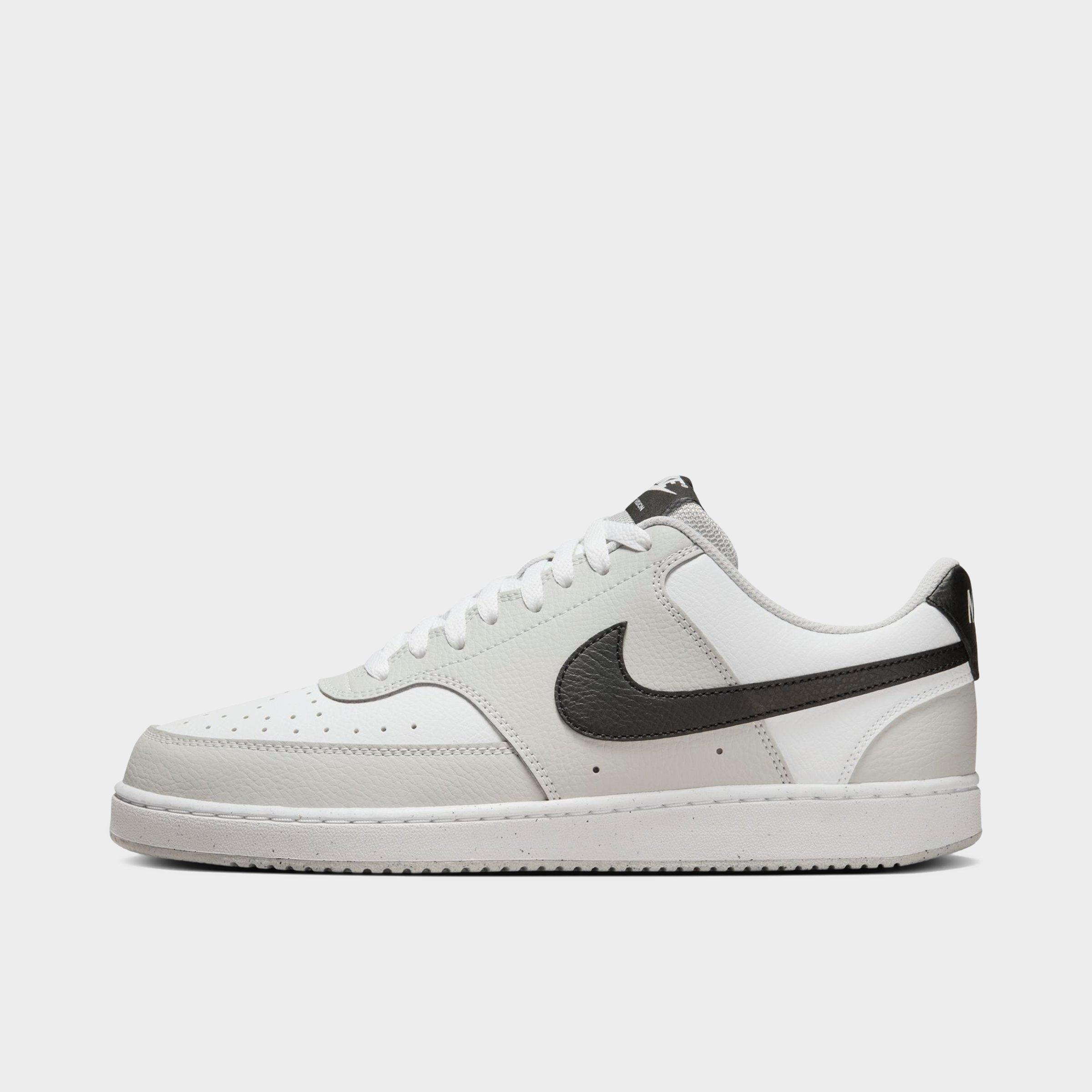 Nike Men's Court Vision Low Casual Shoes in Grey/Grey Fog Size 10.5 Leather