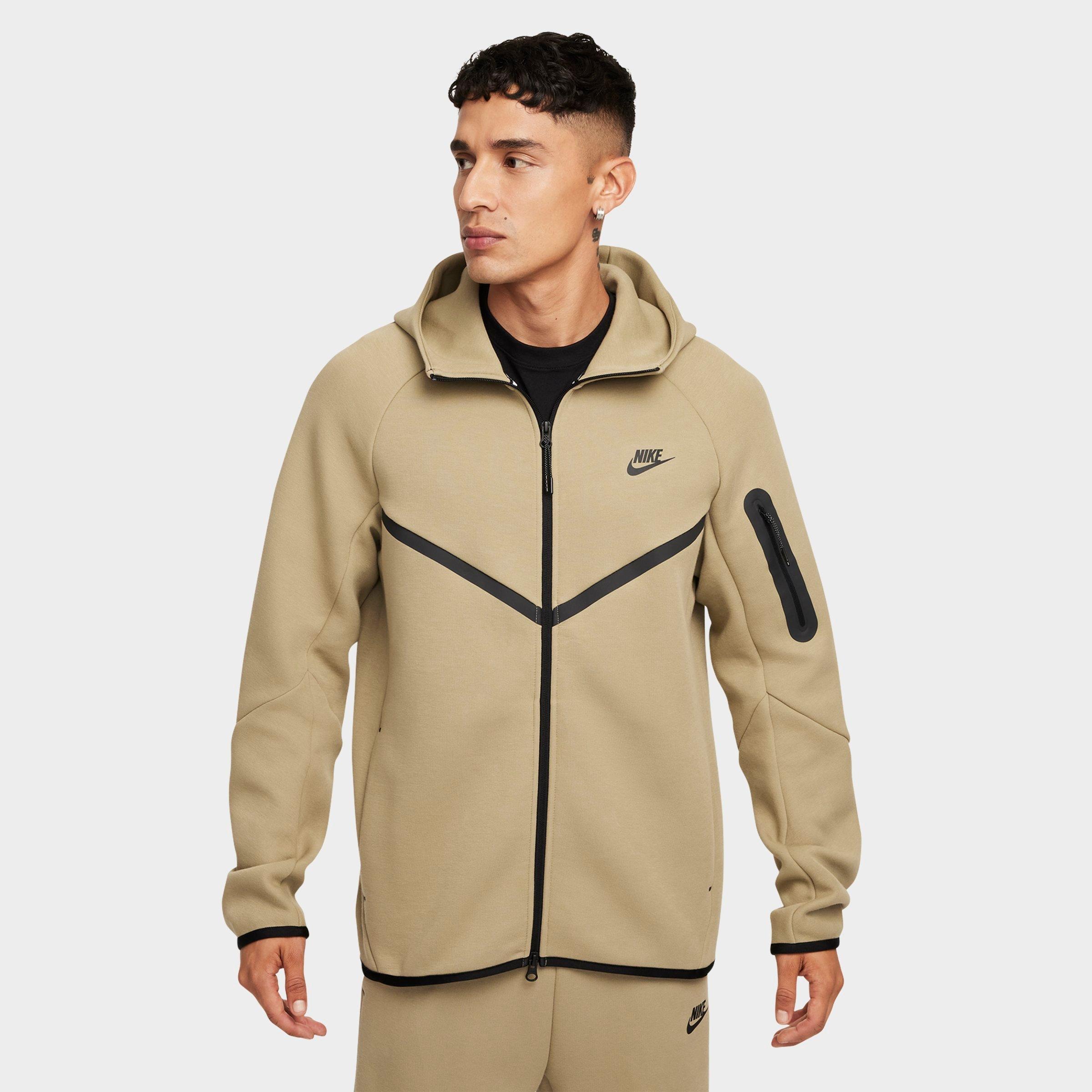 Nike Men's Tech Fleece Windrunner Full-Zip Hoodie in Neutral Olive/Black Size: XS
