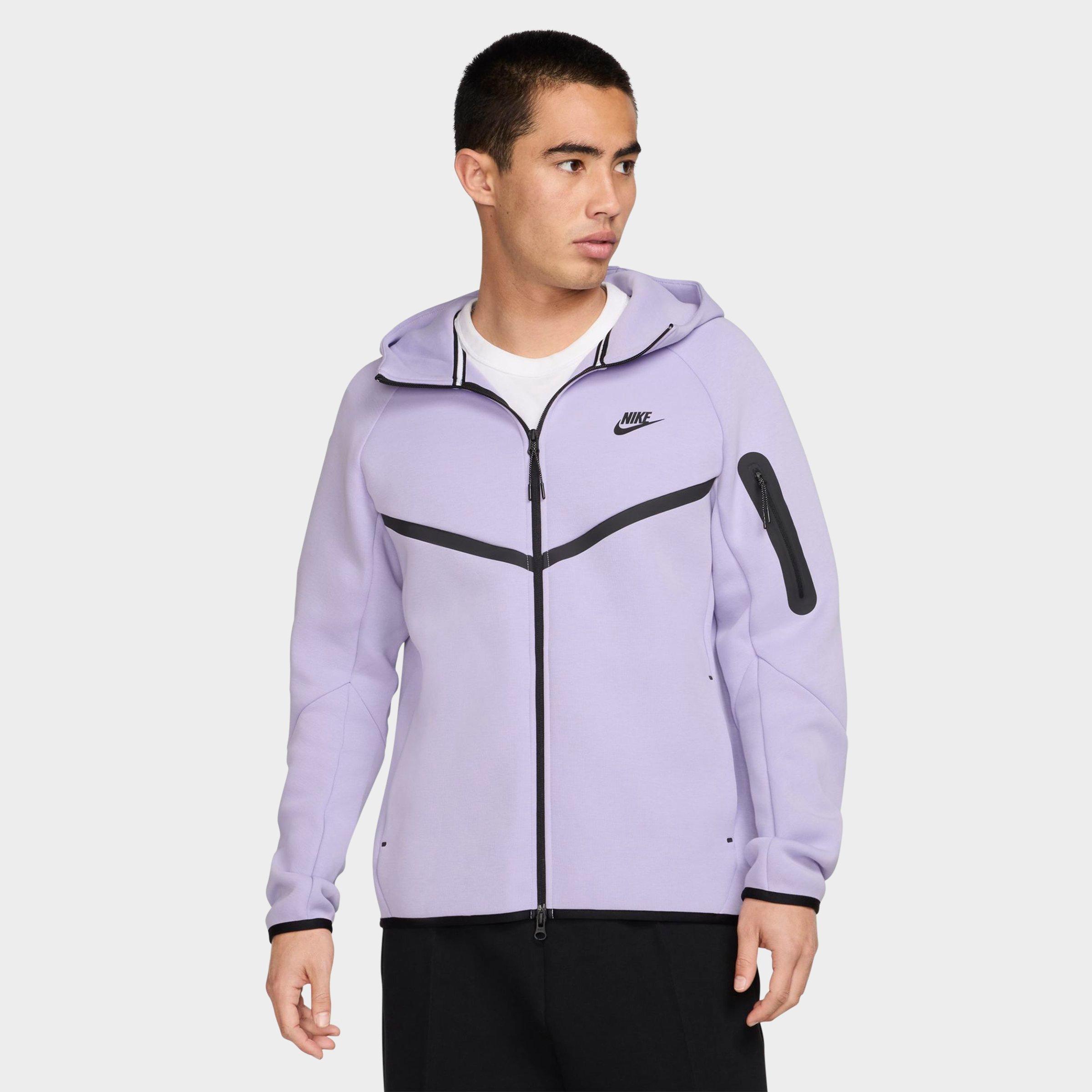 Nike Men's Tech Fleece Windrunner Full-Zip Hoodie in Hydrangeas/Black Size: XS