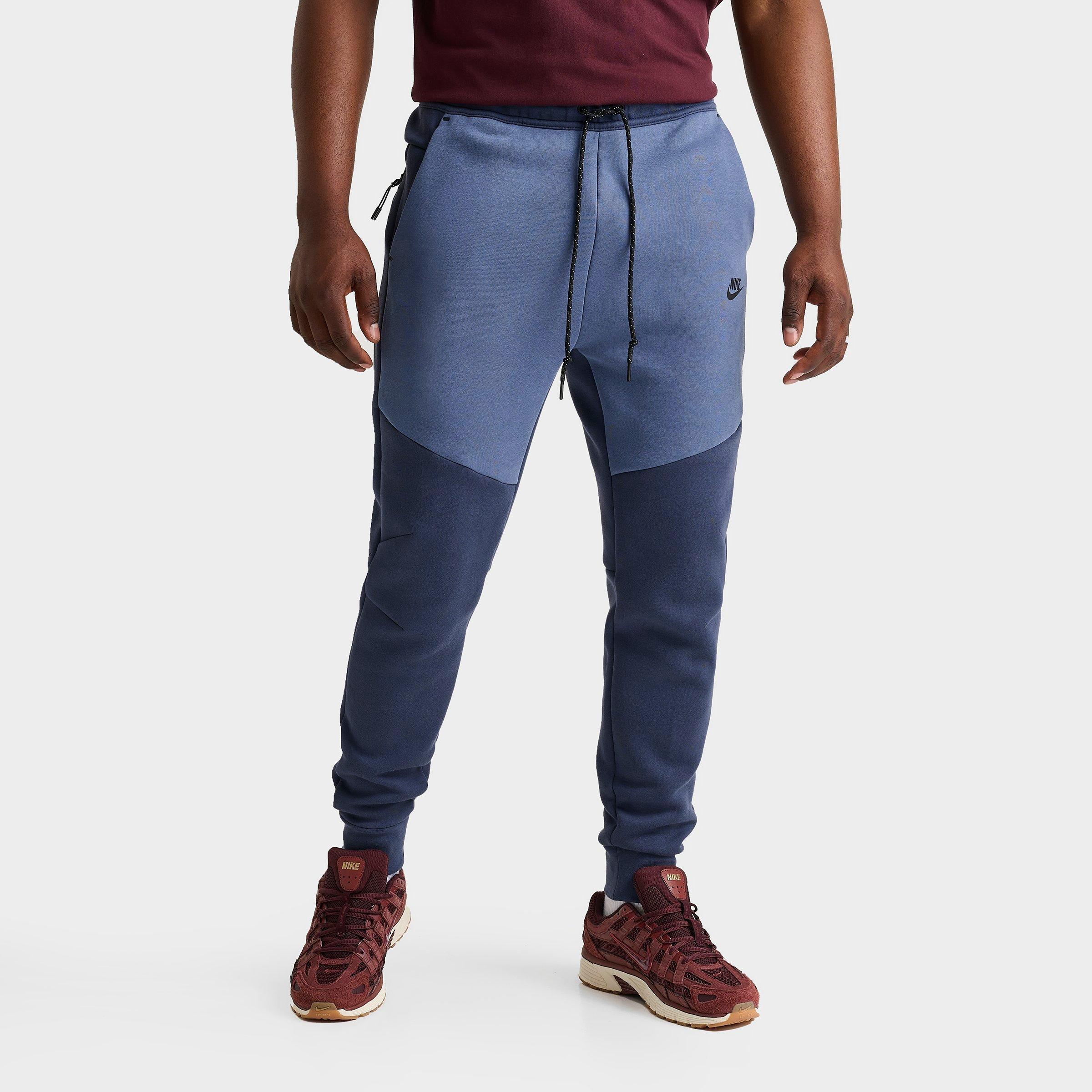 Nike Men's Tech Fleece Jogger Pants in Blue/Thunder Blue Size Small Cotton/Polyester/Fleece