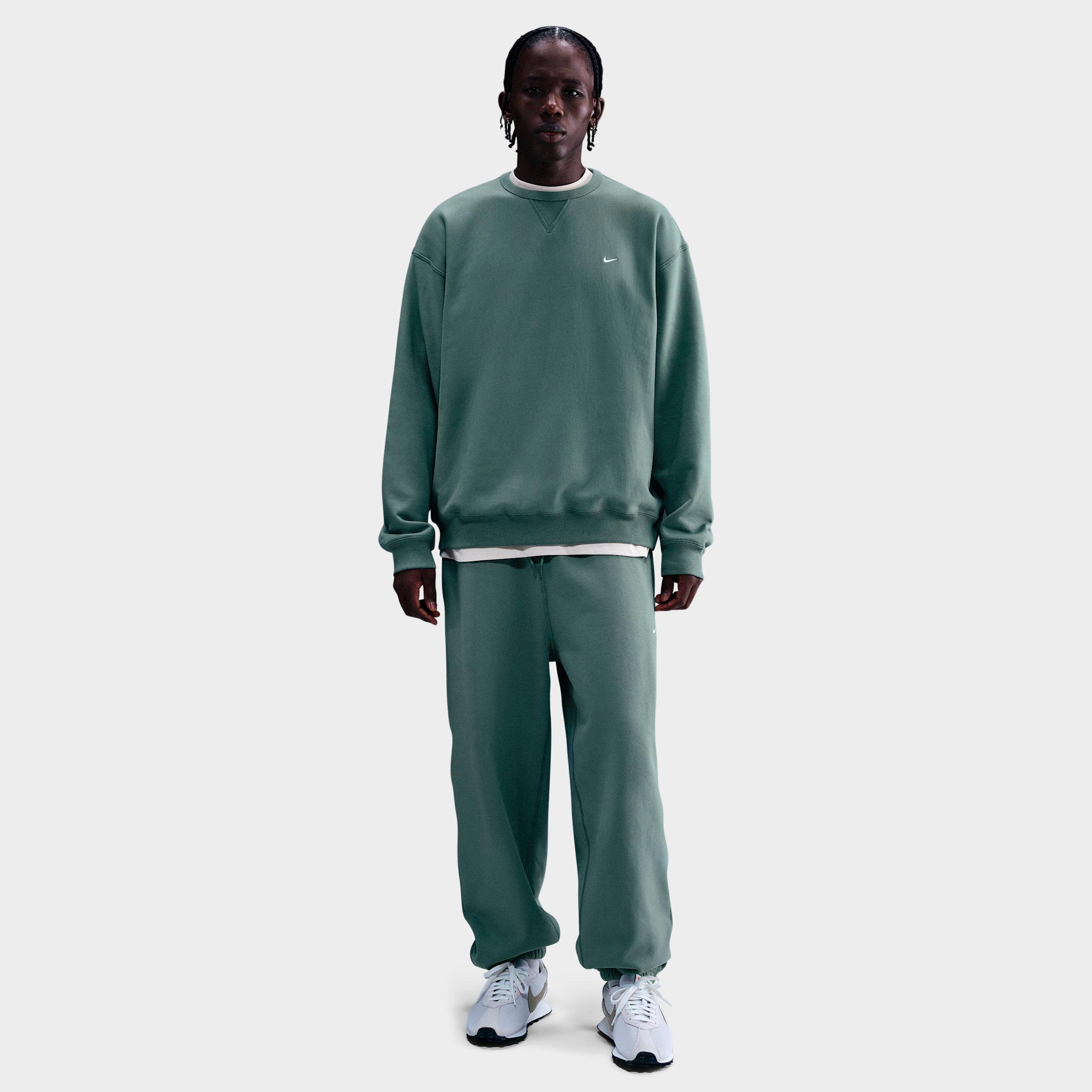 Nike Men's Solo Swoosh Fleece Crewneck Sweatshirt In Multi