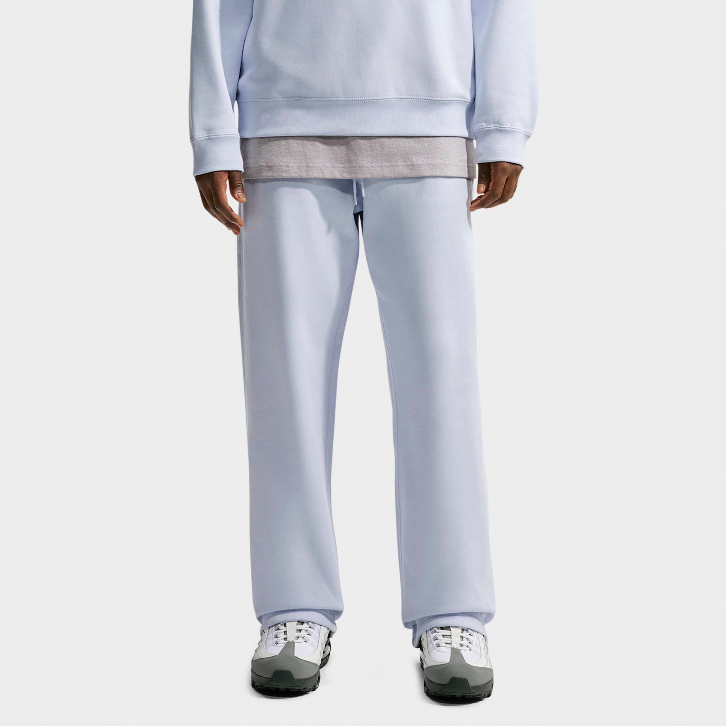 Nike Men's Solo Swoosh Fleece Sweatpants in Football Grey/Football Grey/White Size: Large