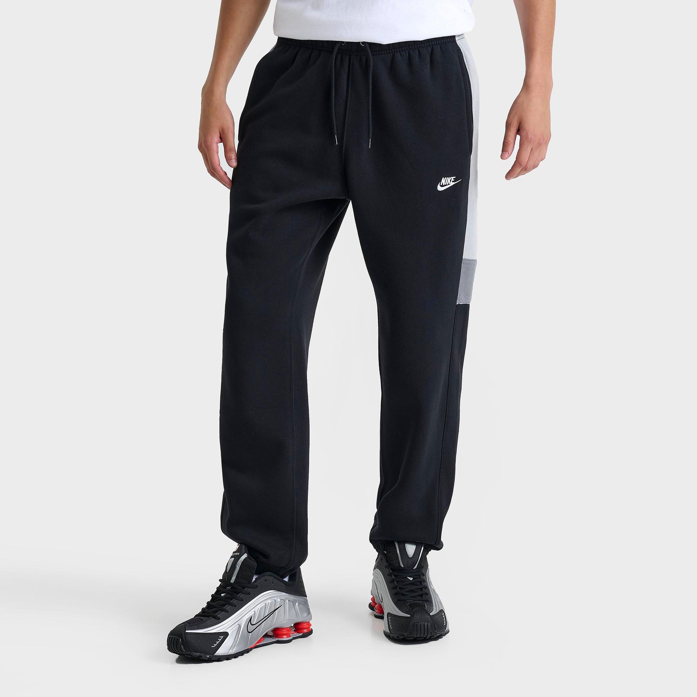 Nike Men's Club Fleece Tracksuit Jogger Pants in Black/Grey Size: XS