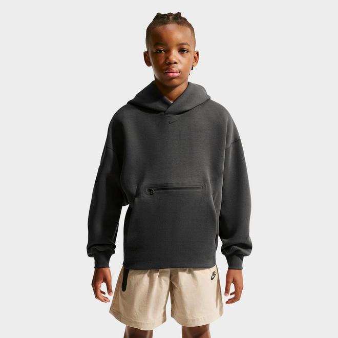 Big Kids' Nike Sportswear Tech Fleece Oversized Pullover Hoodie