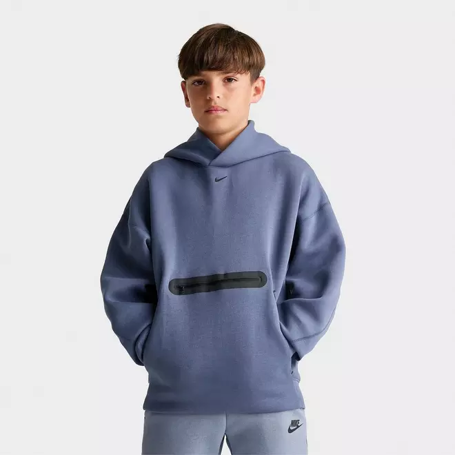 Big Kids' Nike Sportswear Tech Fleece Oversized Pullover Hoodie