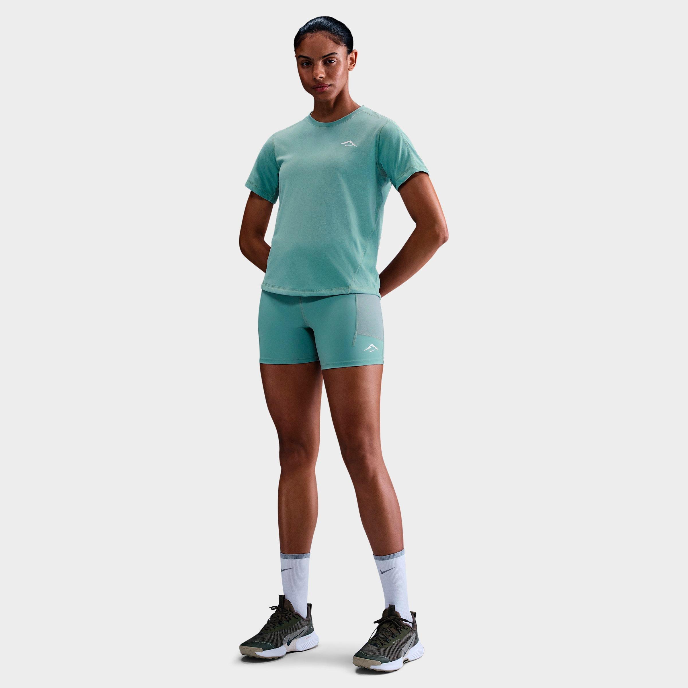 Nike Women's Trail High-Rise 4-inch Tight Running Shorts in Cannon/Summit White Size: XS