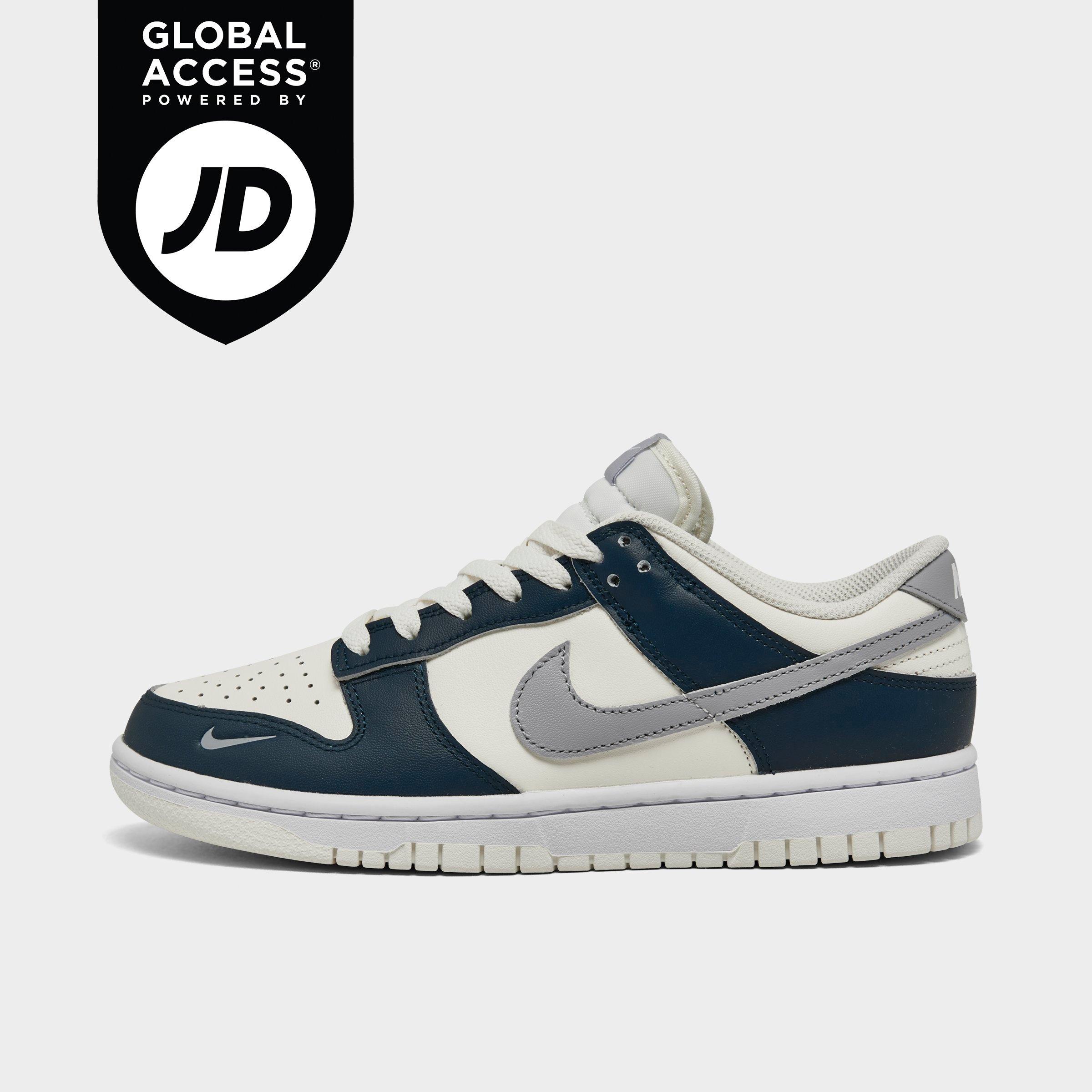 Nike Women's Dunk Low Retro Casual Shoes In Sail/wolf Grey/white/armory Navy