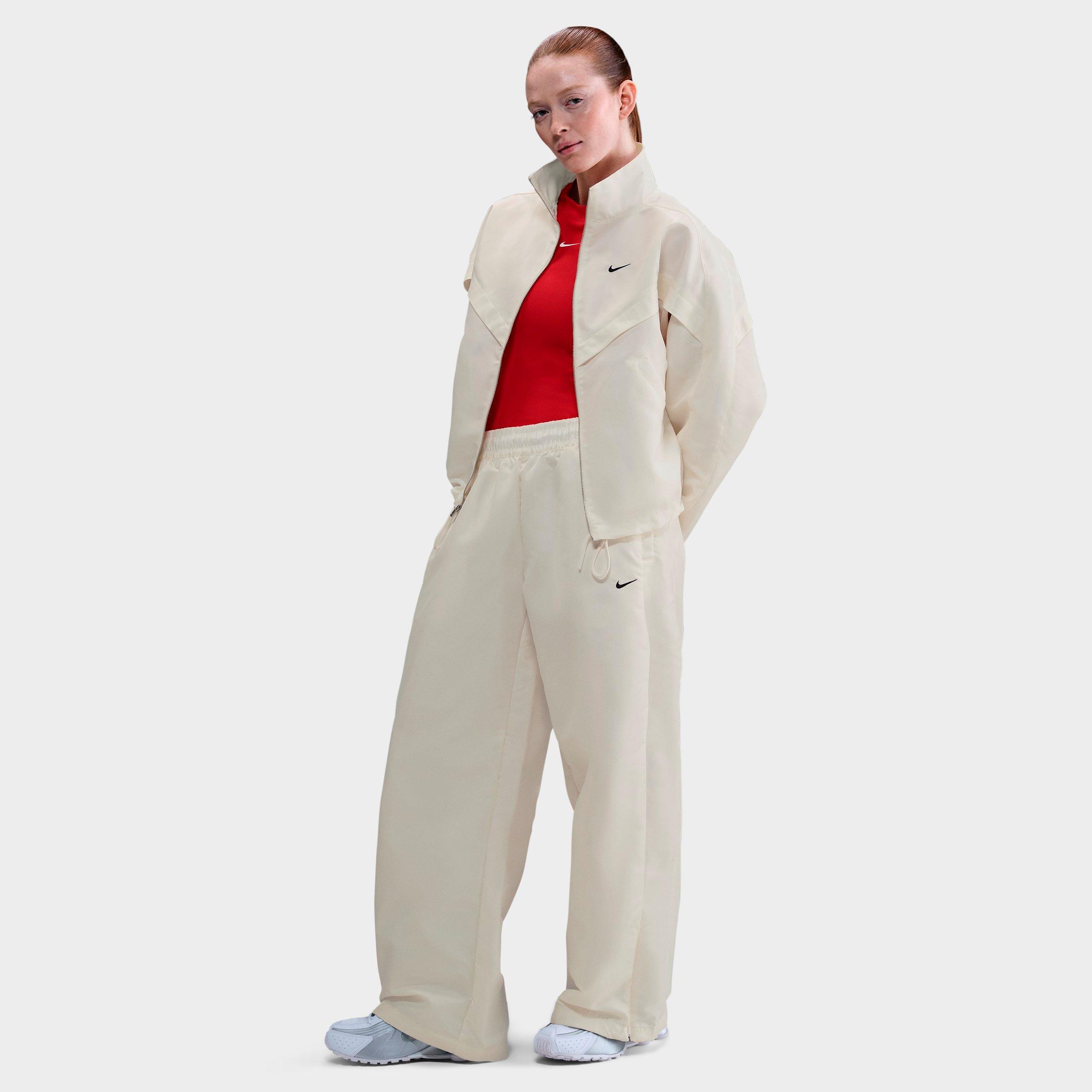 Nike Women's Sportswear Windrunner Shine Pants in Sail/Black Size: XS