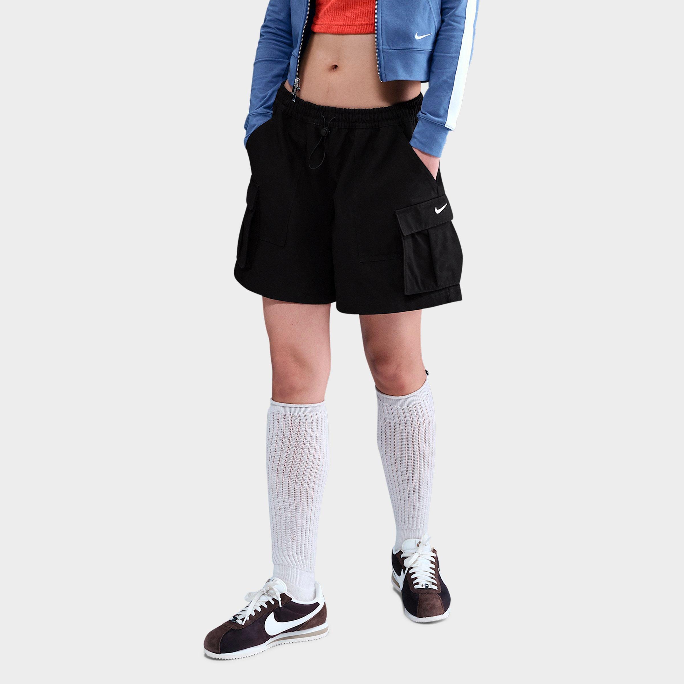 Nike Women's Sportswear Street 5" Cargo Shorts in Black/Sail Size: Small