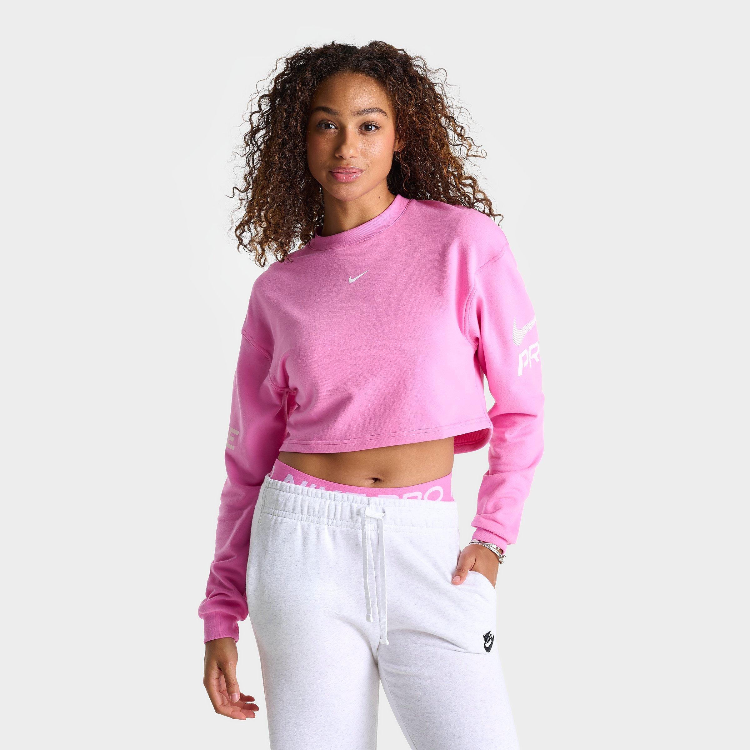 Nike Women's Pro Dri-FIT French Terry Loose Crewneck Sweatshirt