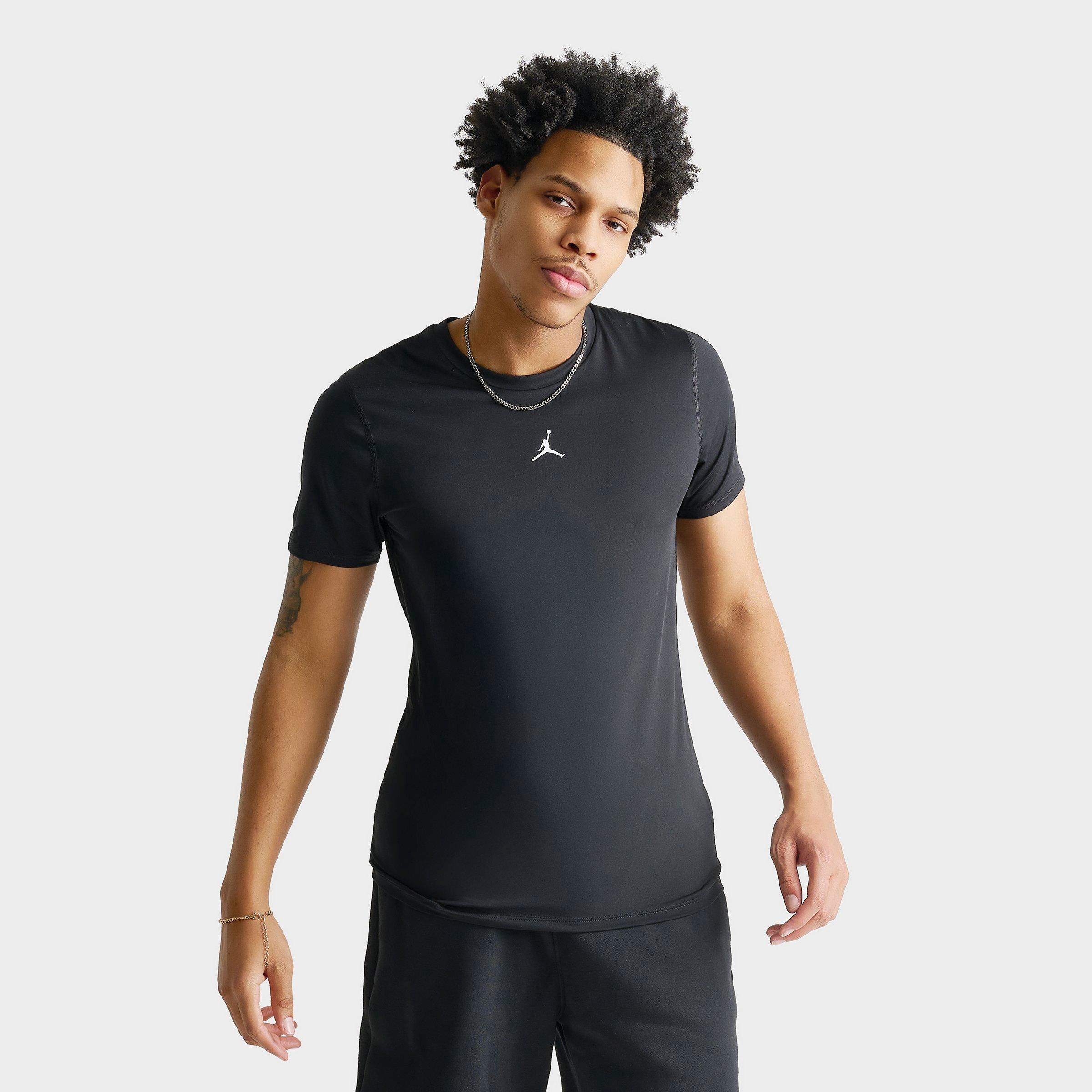 Jordan Men's Sport Dri-FIT Compression Top in Black/White Size: Small