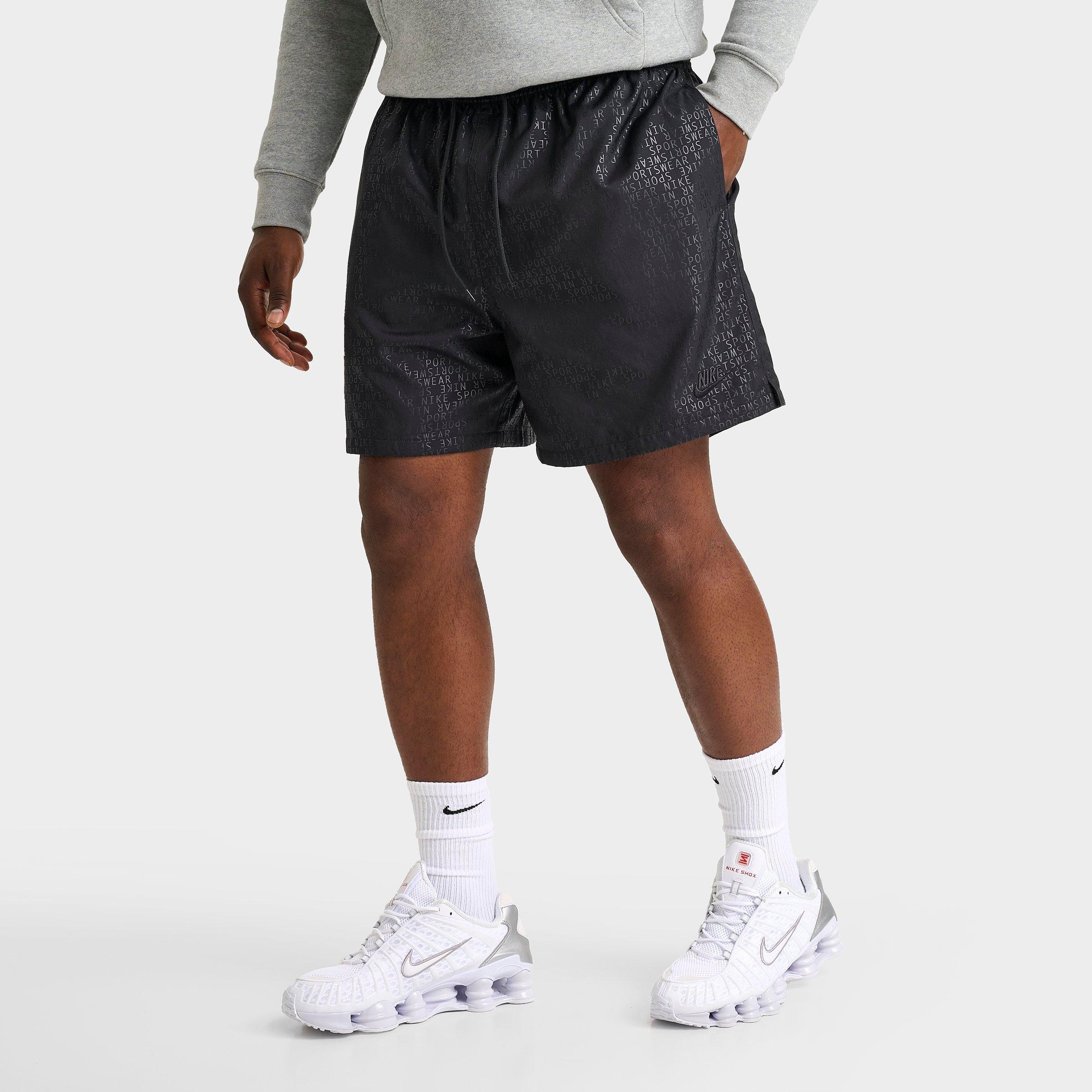 Nike Men's Club Flow Monogram Woven Shorts in Off Noir Size: XS