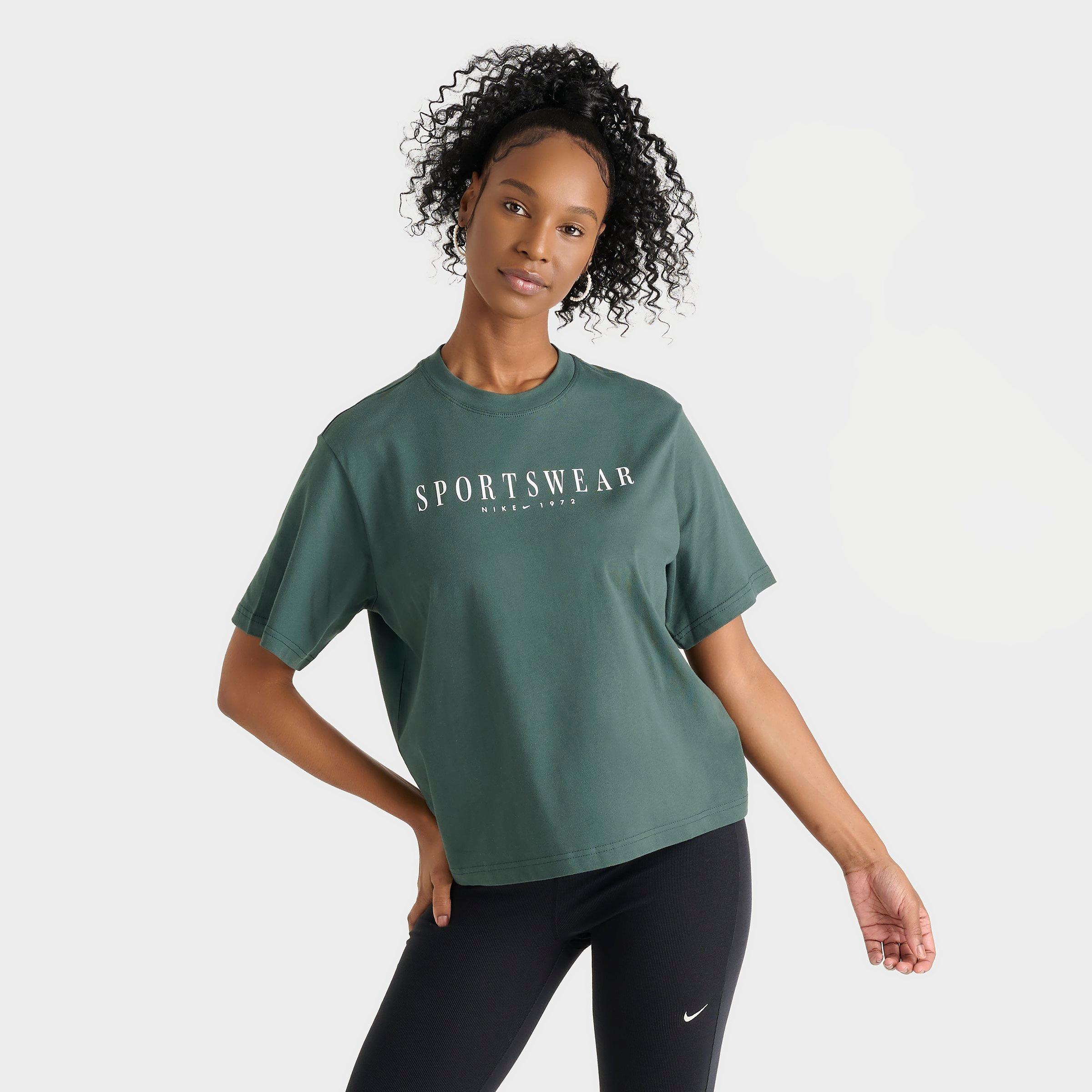 Nike Women's Sportswear Boxy T-shirt In Vintage Green