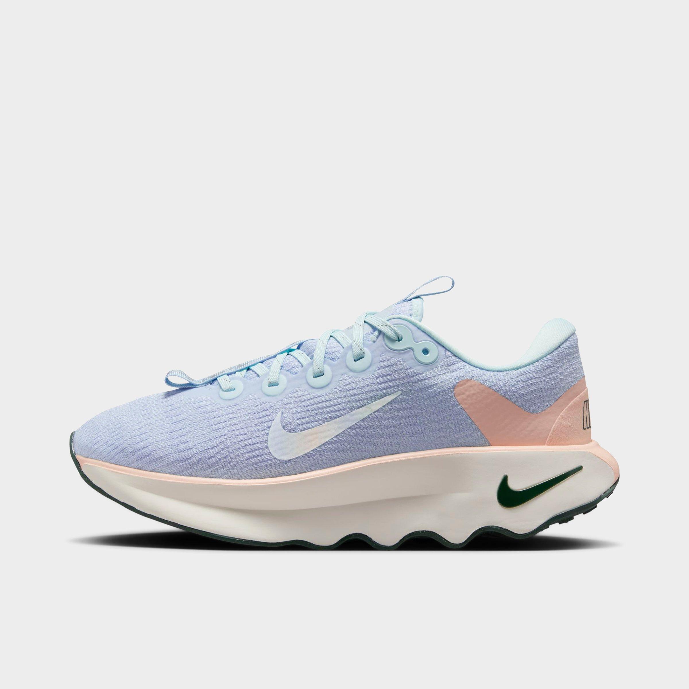 Nike Women's Motiva Premium Casual Shoes in Glacier Blue/Washed Coral Size: 5.0