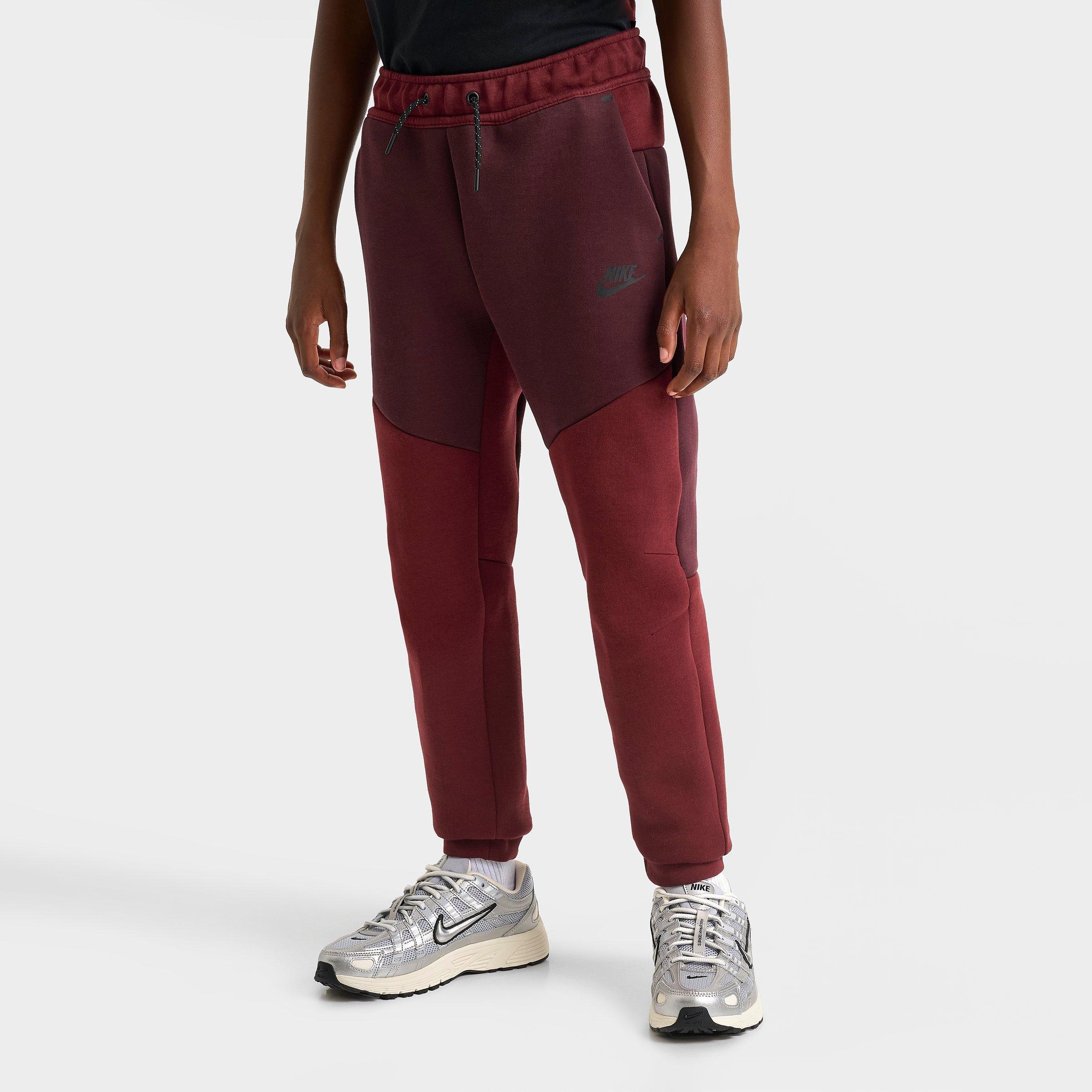 Nike Big Kids Sportswear Tech Fleece Reflective Jogger Pants In Burgundy