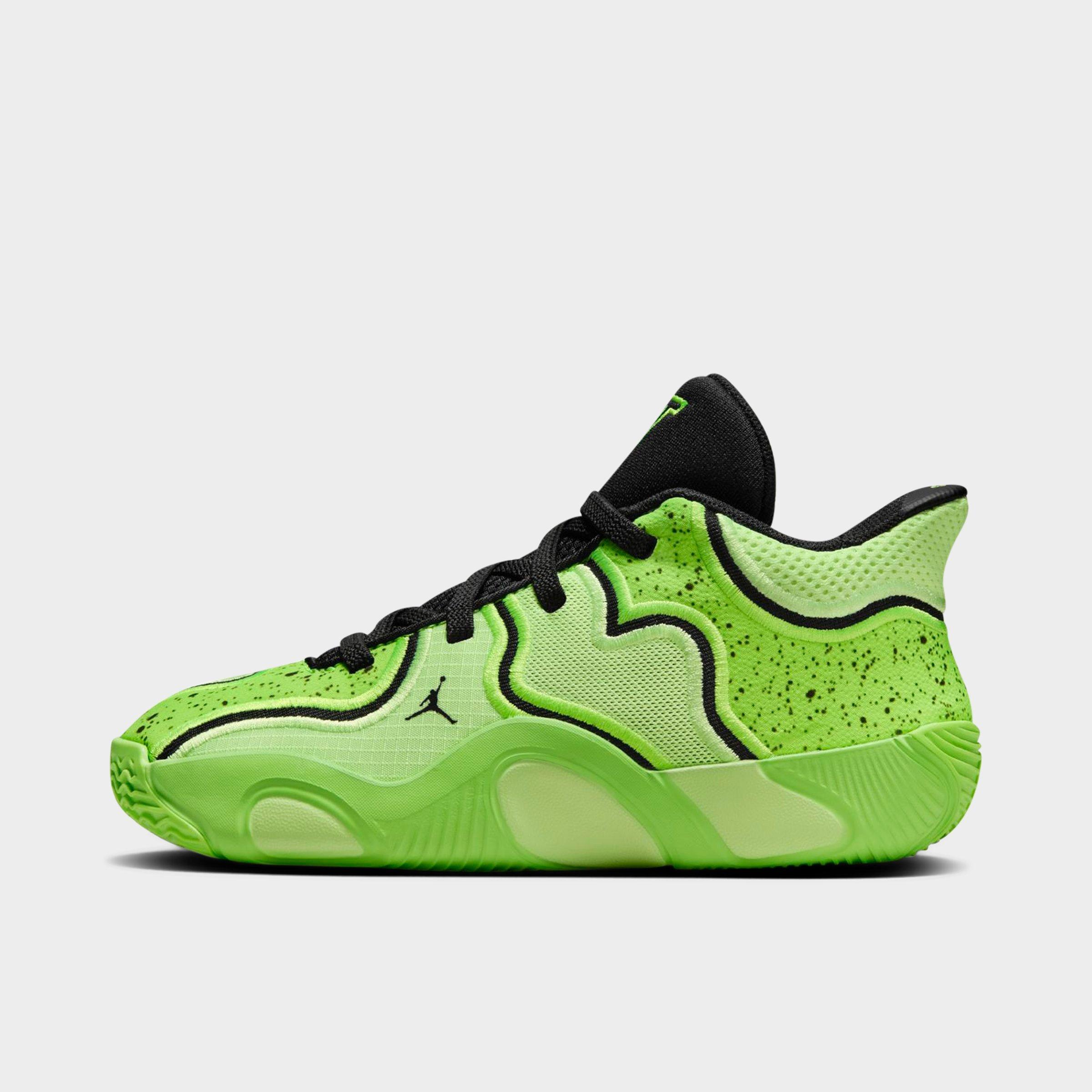 Jordan Little Kids Tatum 3 Basketball Shoes in Ghost Green/Electric Green/Black Size: 10.5