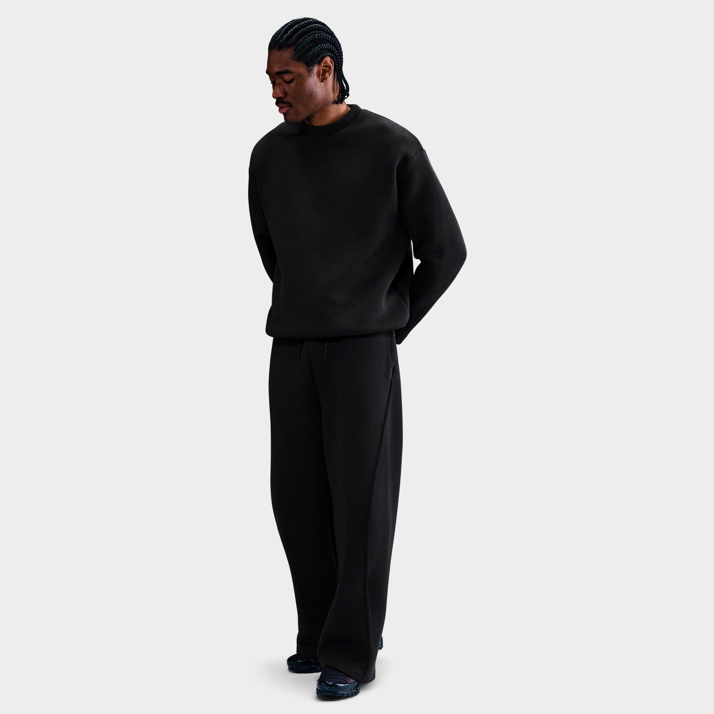 Nike Men's Tech Fleece Loose-Fit Open Hem Pants in Black Size: XS