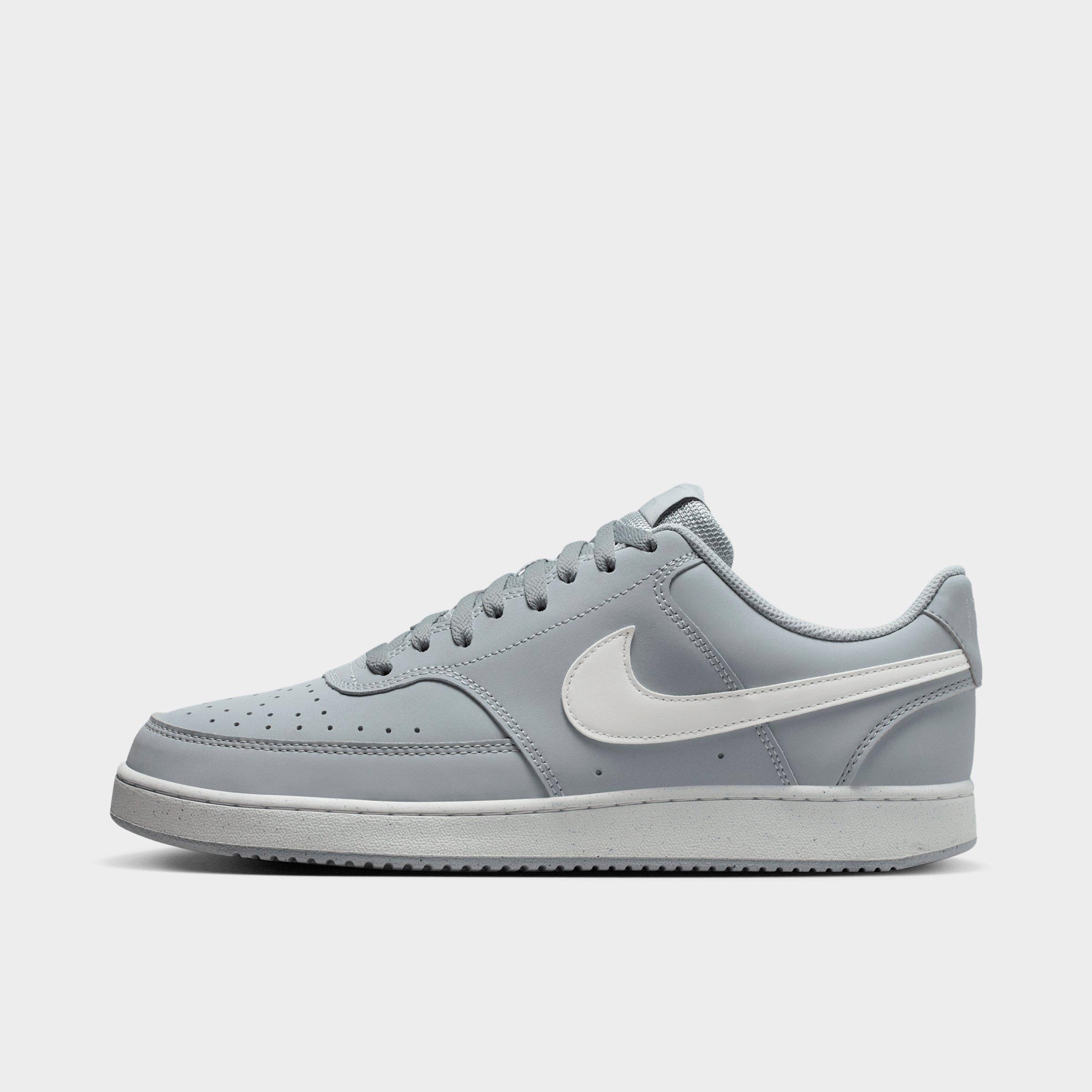 Nike Men's Court Vision Low Casual Shoes in Wolf Grey/Summit White Size: 6.0