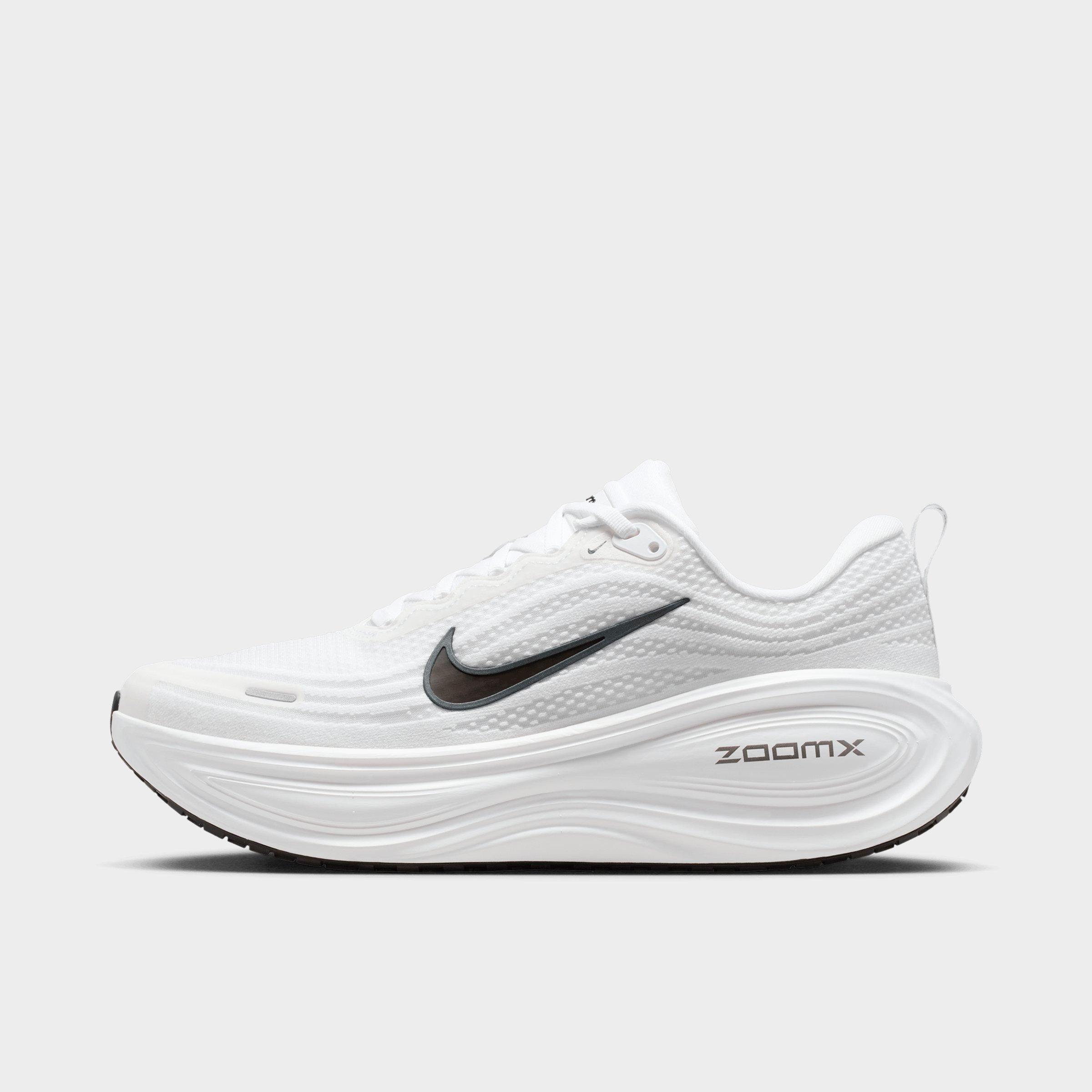 Nike Men's Vomero Plus Running Shoes in White/Dark Smoke Grey/Metallic Dark Grey Size: 9.5