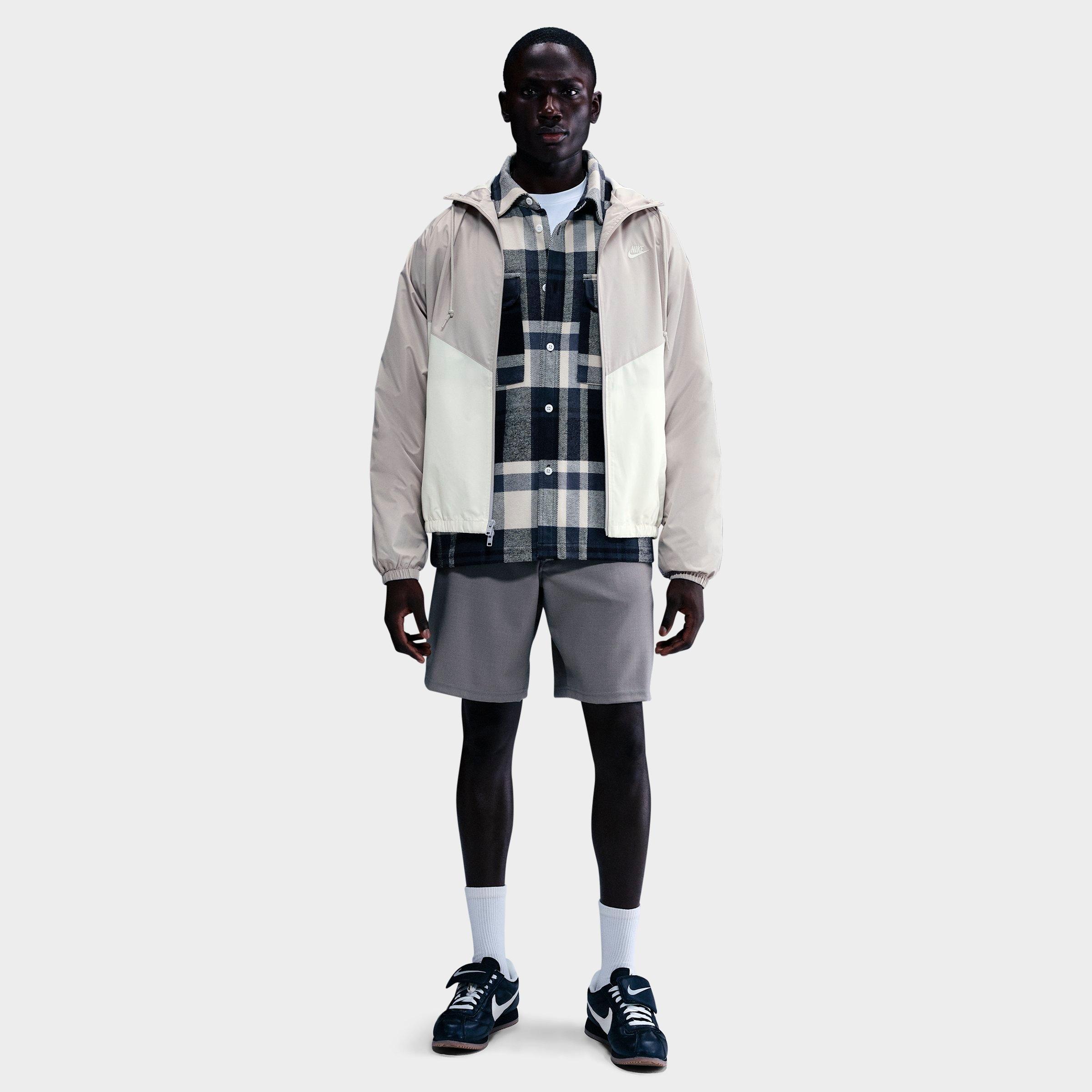 Nike Men's Windrunner Lined Jacket in Light Iron Ore/Sail Size: XL