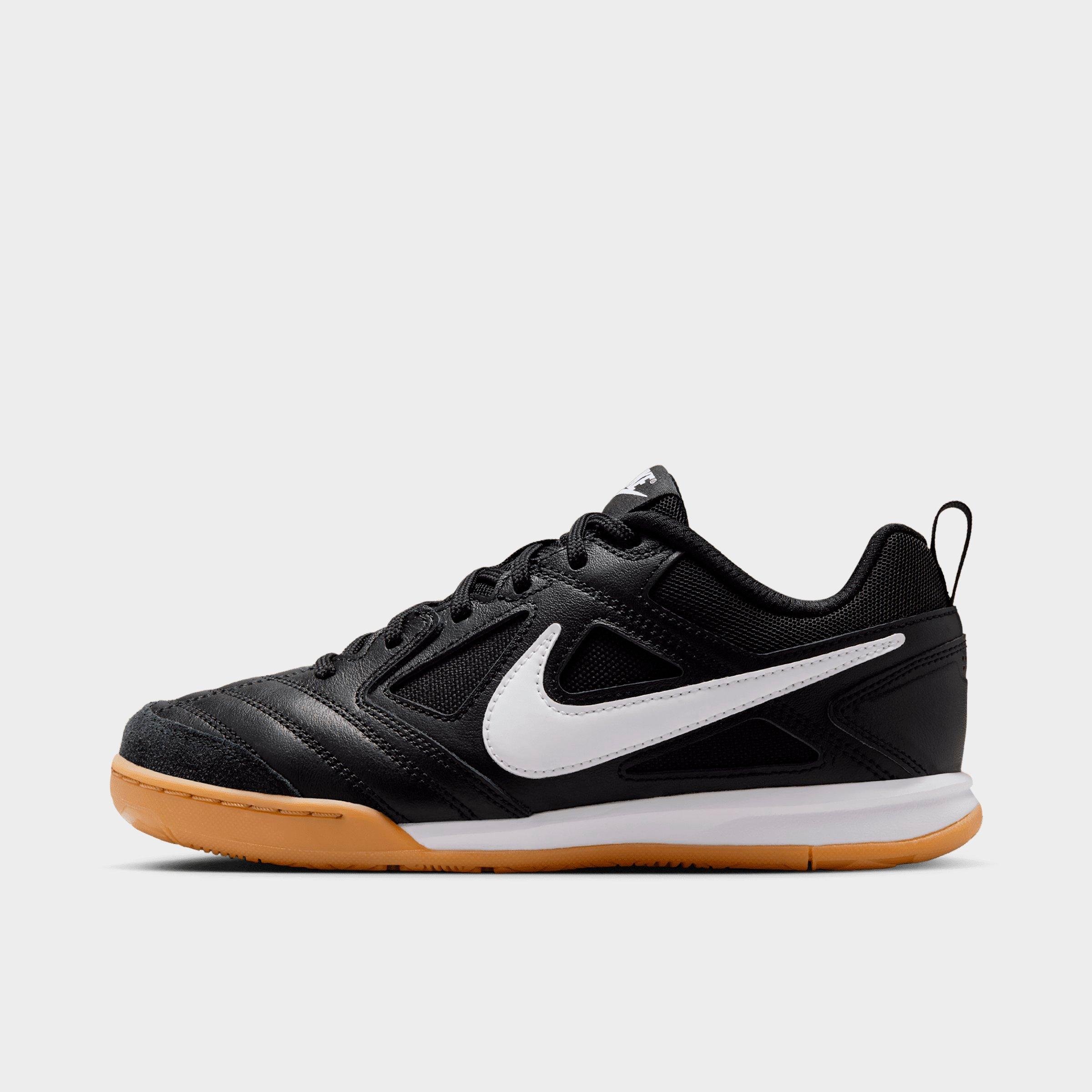 Nike Big Kids Gato Casual Shoes in Black/Gum Light Brown Size: 4.0