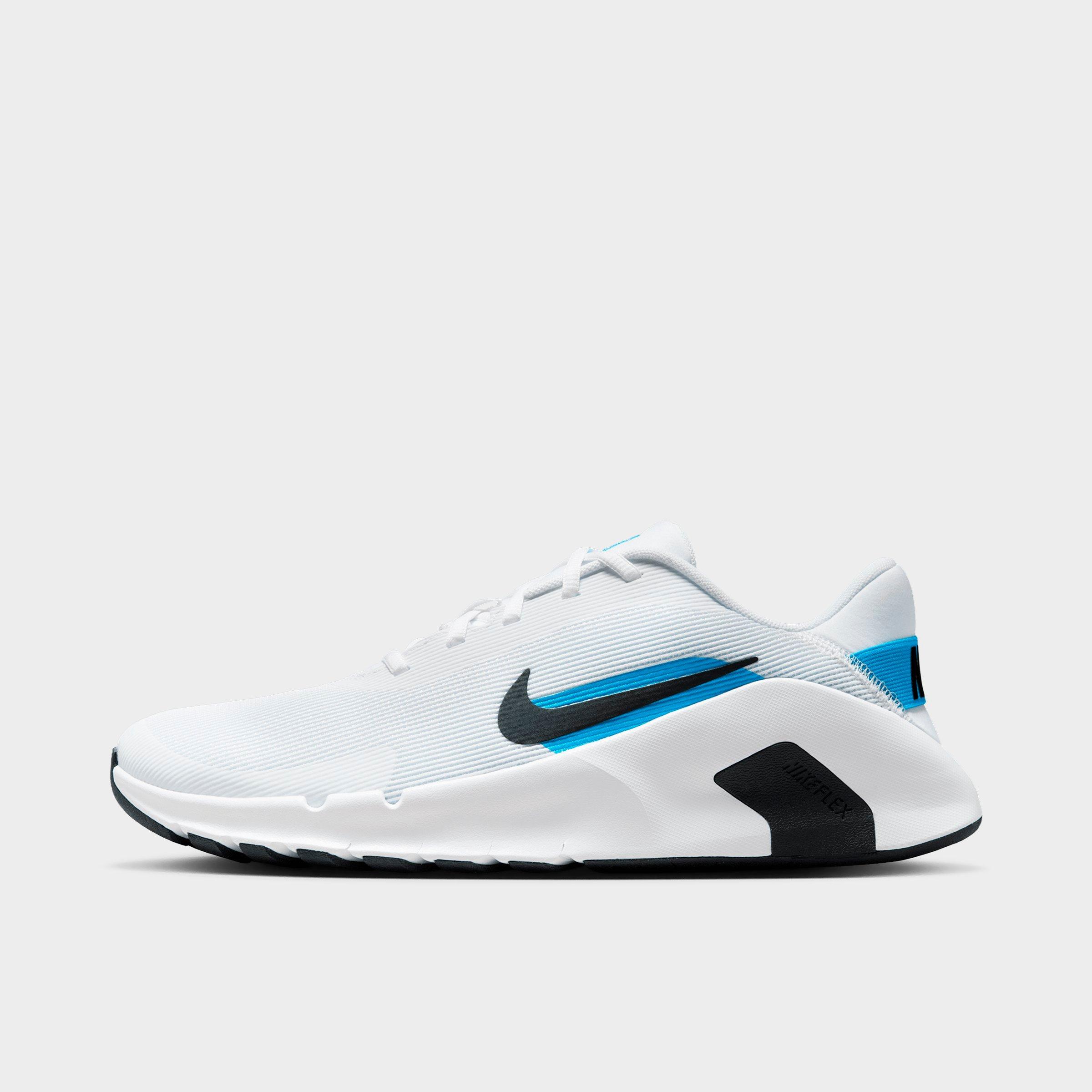 Nike Men's Flex Train Training Shoes in White/Blue Hero/Black Size: 6.0