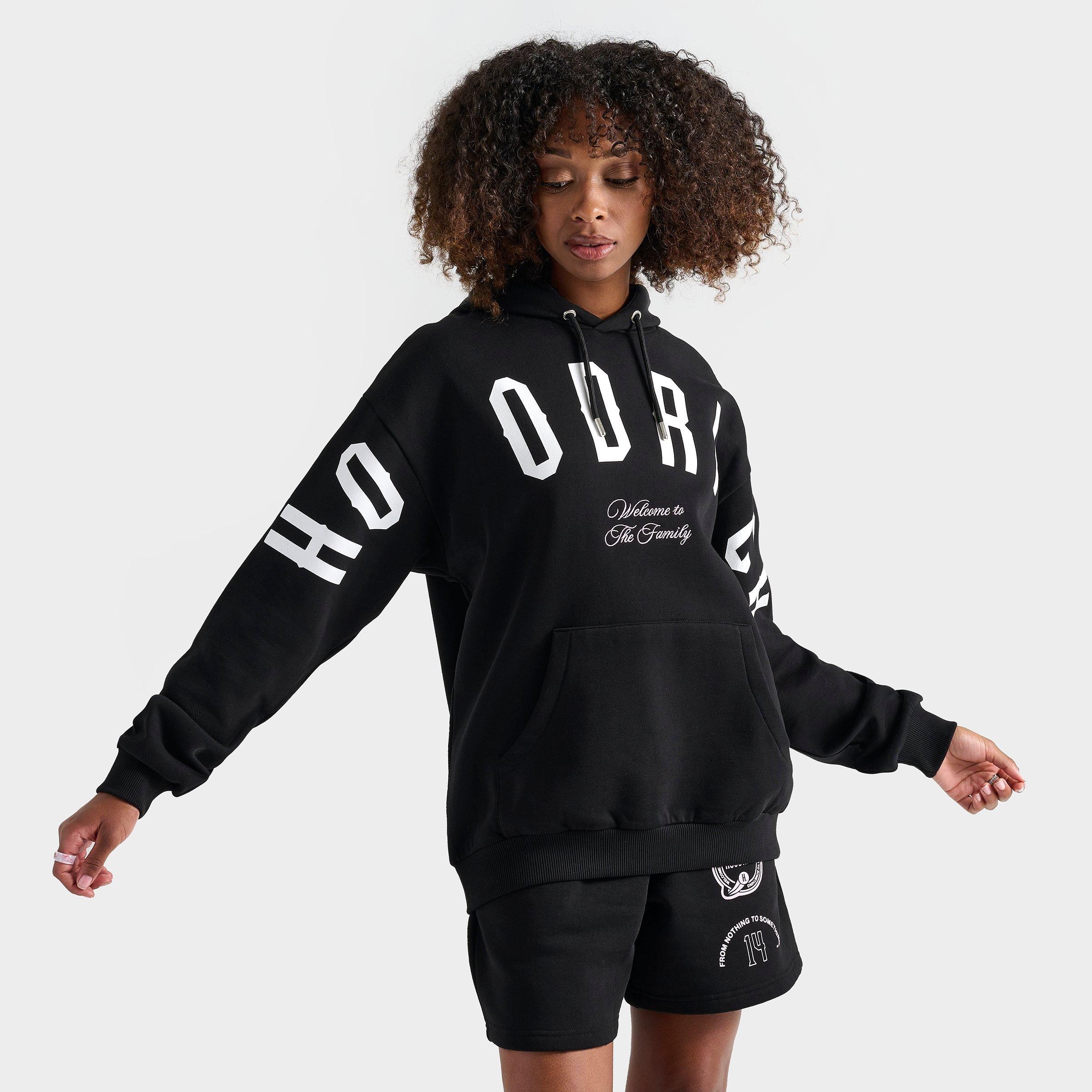 Shop Hoodrich Women's Match Hoodie In Black/bloom