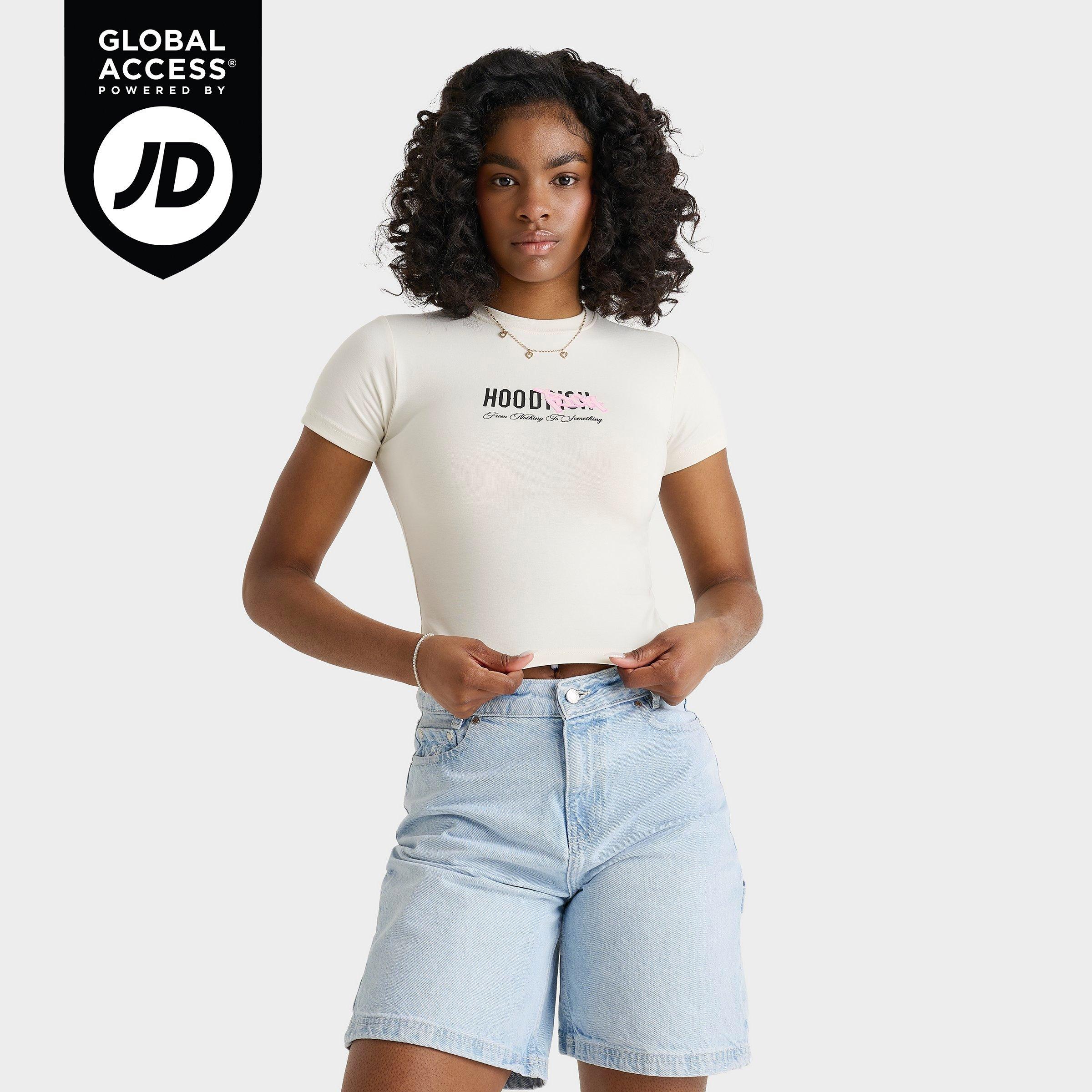 Hoodrich Women's Urban Baby T-Shirt in Blanc de Blanc Size: XS