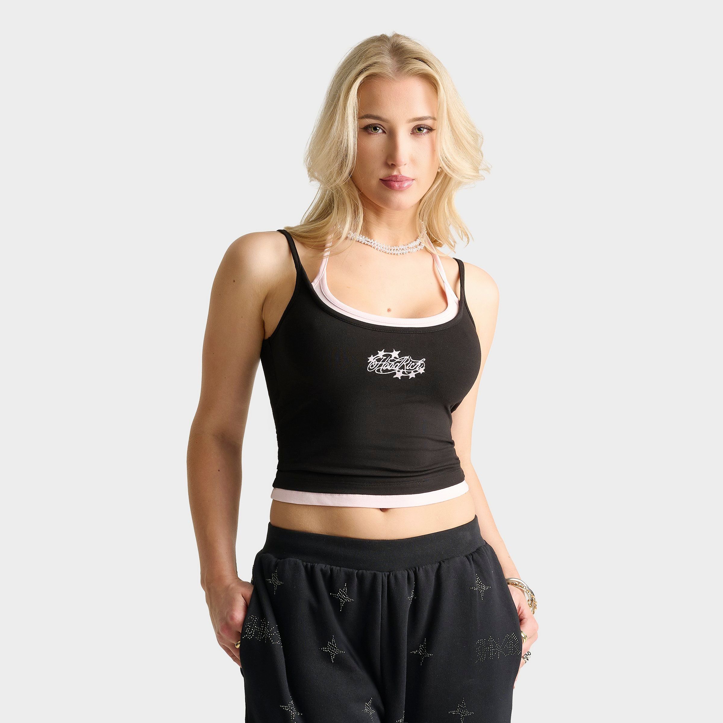 Hoodrich Women's Bling Double Layer Tank Top