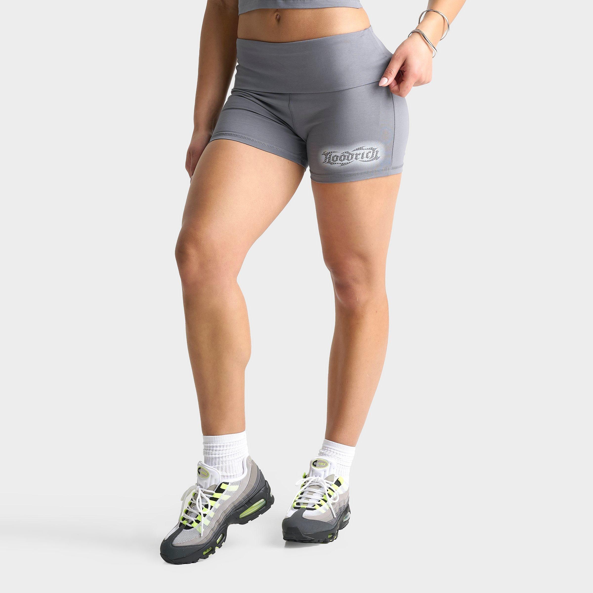 Hoodrich Women's Luz Rhinestone Rollable Mini Shorts