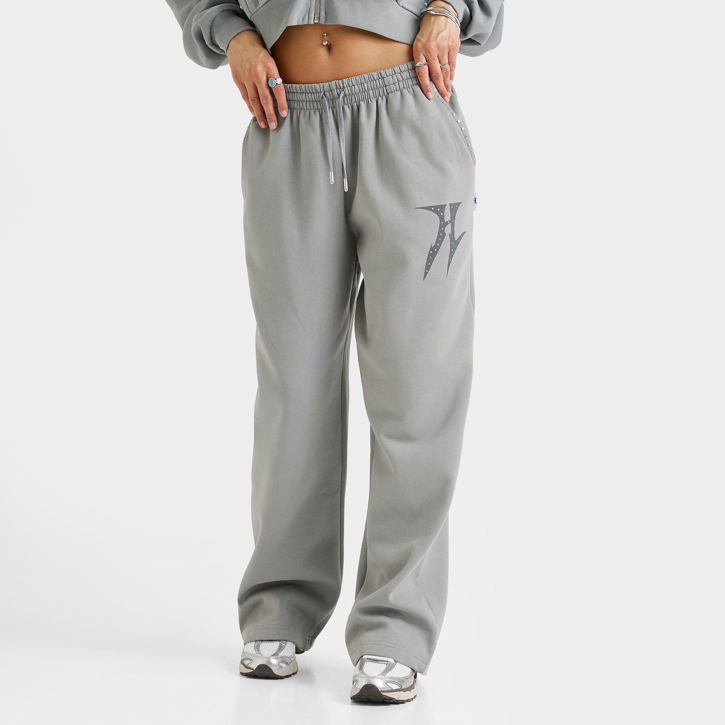Hoodrich Women's Aspen Studded Wide-Leg Jogger Pants