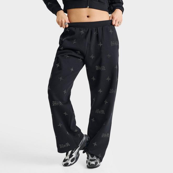 Women's Hoodrich Razor Rhinestone Wide-Leg Jogger Pants