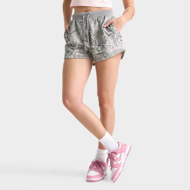 Women's Hoodrich Woodland Camo Mini Fleece Shorts
