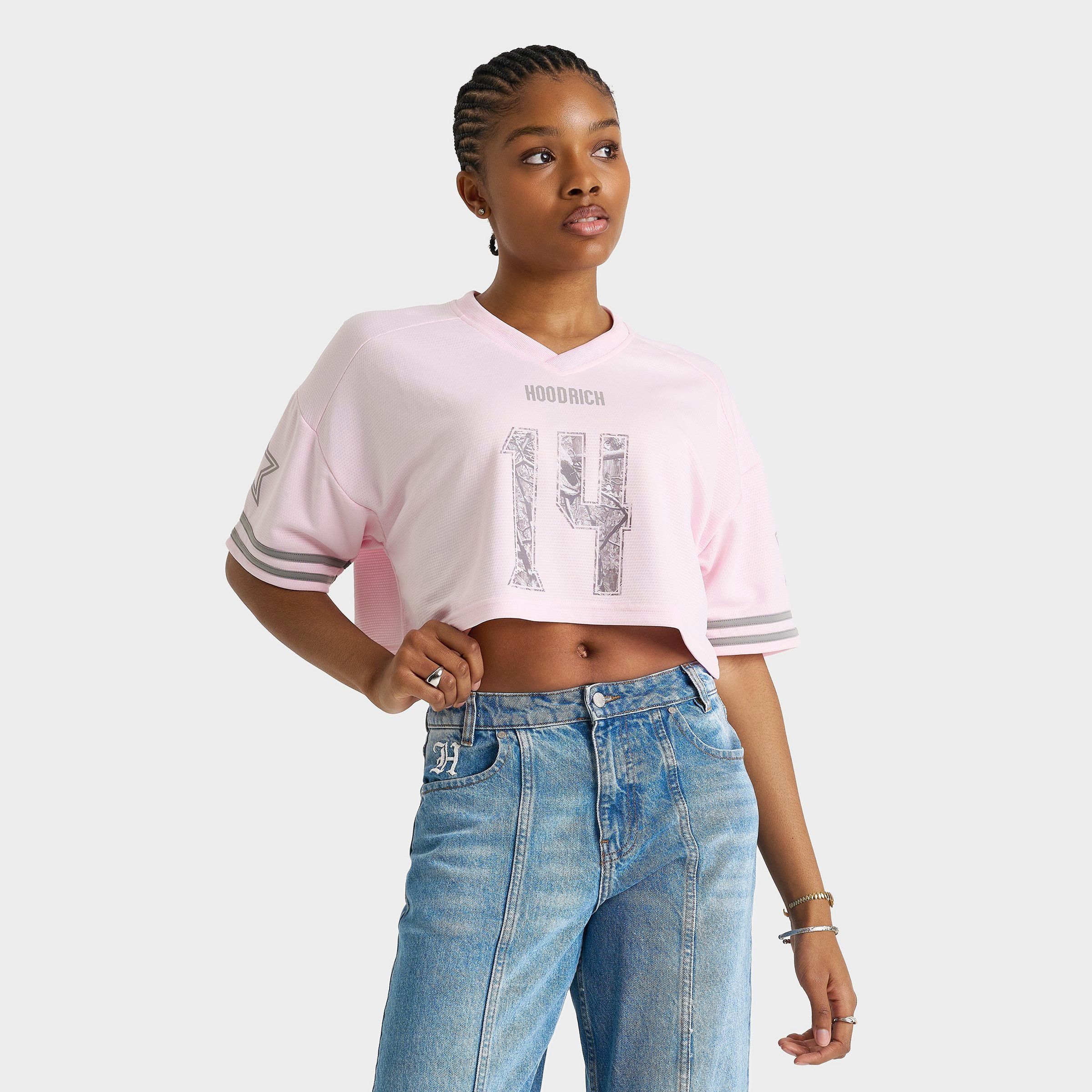 Hoodrich Women's Woodland Camo Nova Cropped Jersey T-Shirt