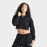 Women's Hoodrich Razor Rhinestone Cropped Full-Zip Hoodie | JD Sports