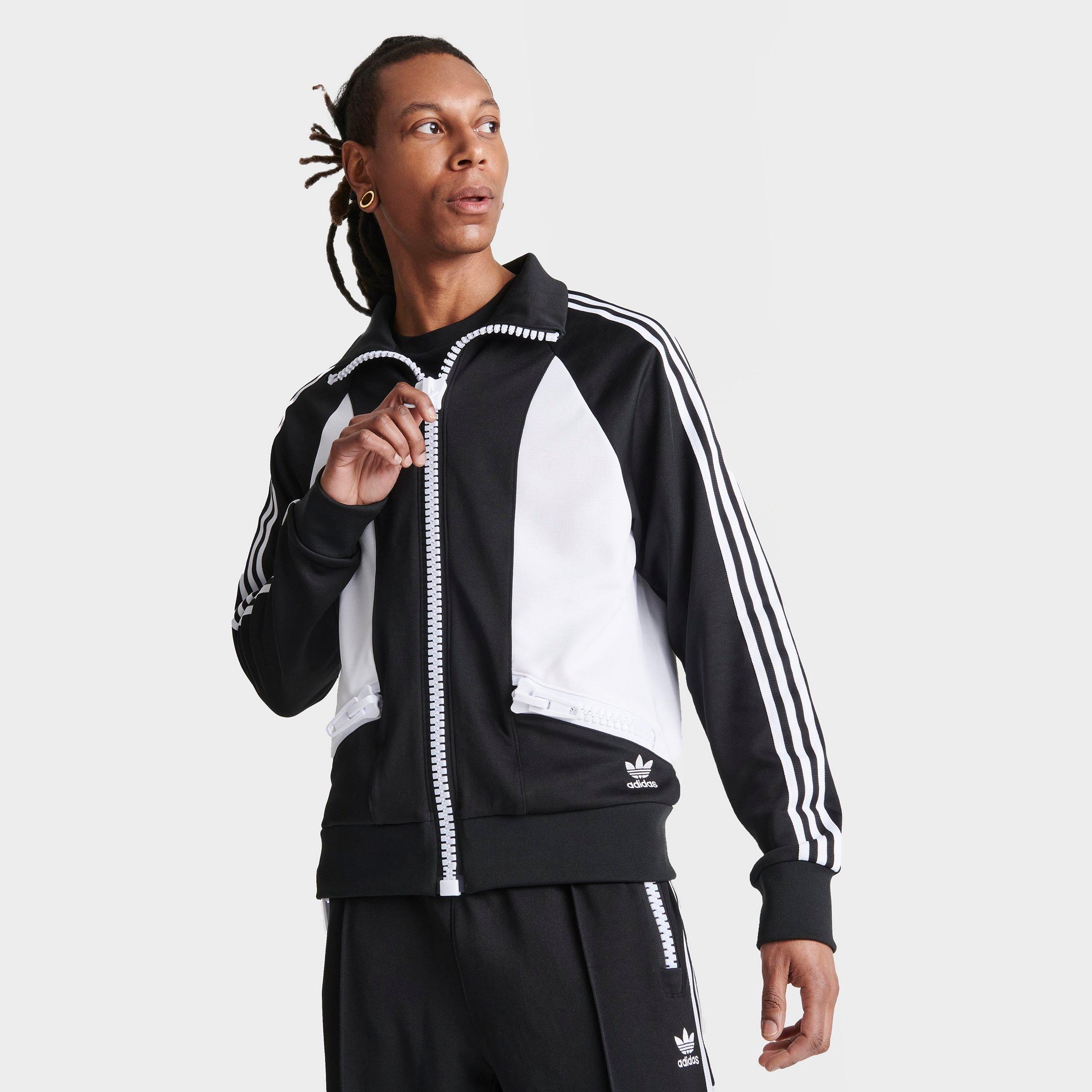 Adidas Originals X Jeremy Scott Big Zip Track Top In Black