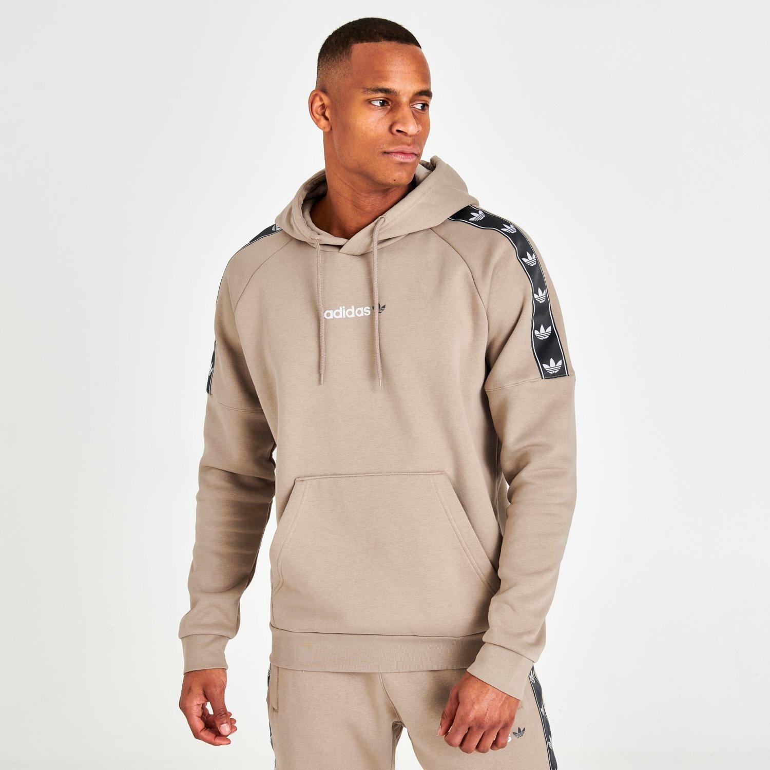 Adidas Originals Adidas Men's Originals Tape Fleece Hoodie In Trace ...