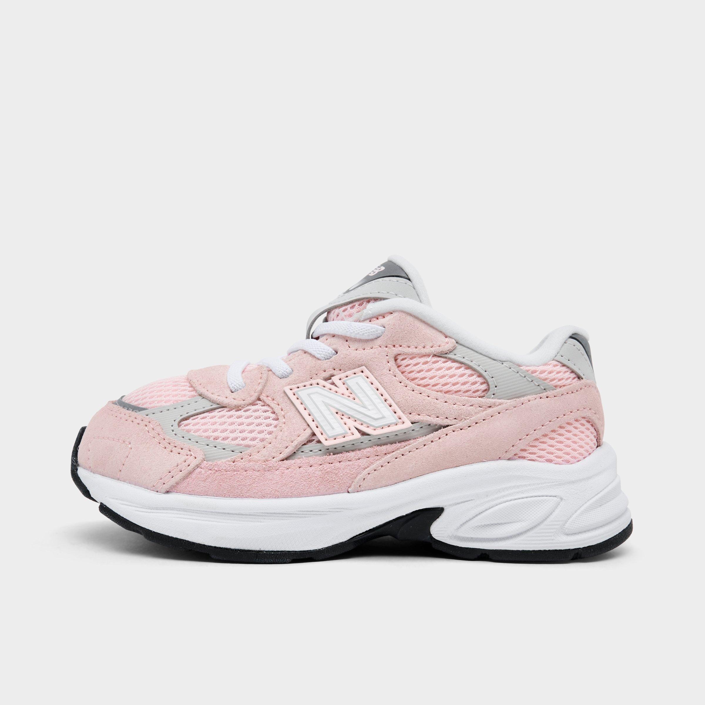 New Balance Kids Toddler 2010 Stretch Lace Casual Shoes in Shell Pink/Grey Matte Size: 4.0