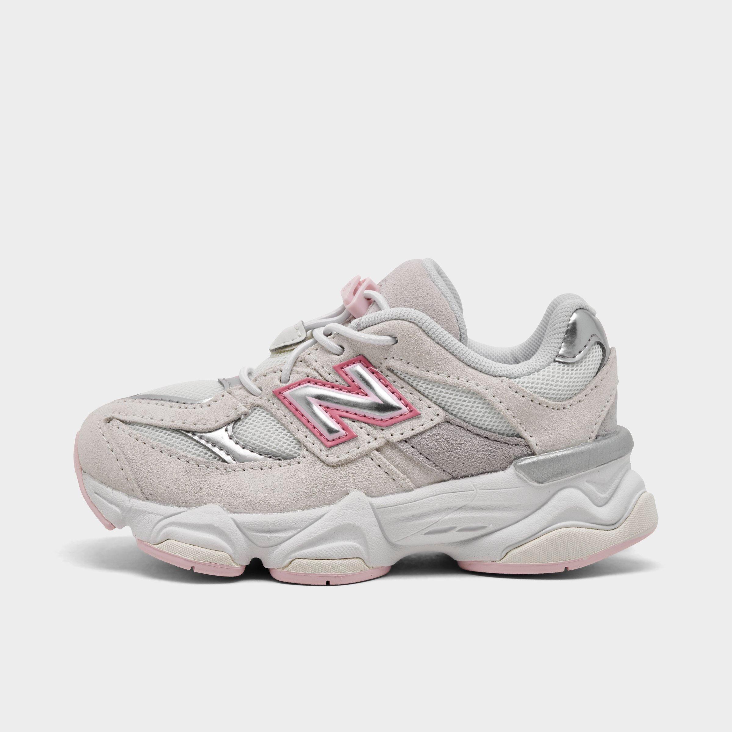 New Balance Girls' Toddler 9060 Casual Shoes in Pink/Grey Size: 4.0