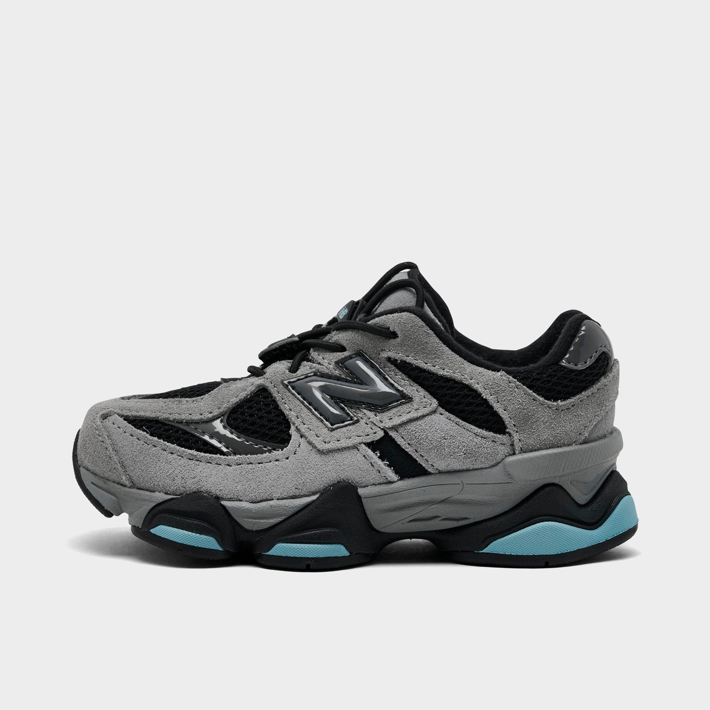 New Balance Kids Toddler 9060 Casual Shoes in Grey/Black/Blue Size: 6.0