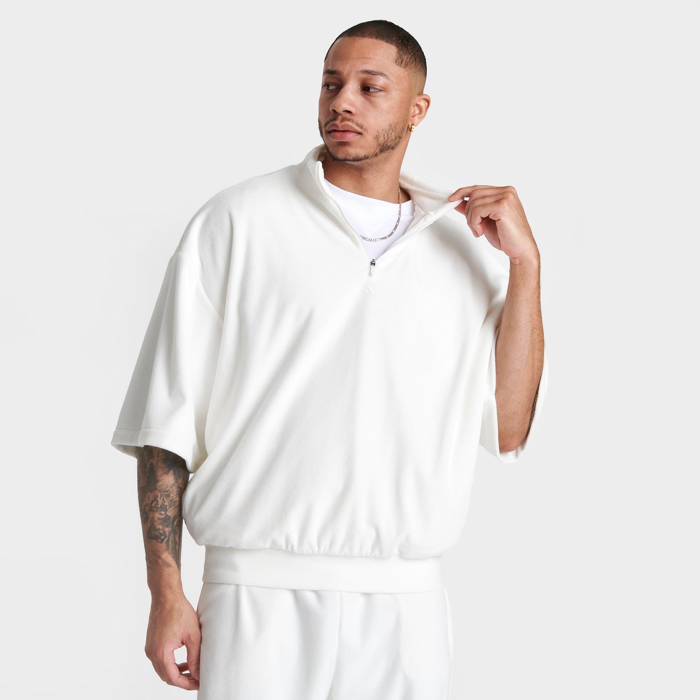 Half Zip Sweatshirt Velour Adidas Sweatshirt Adidas Originals - Main Image