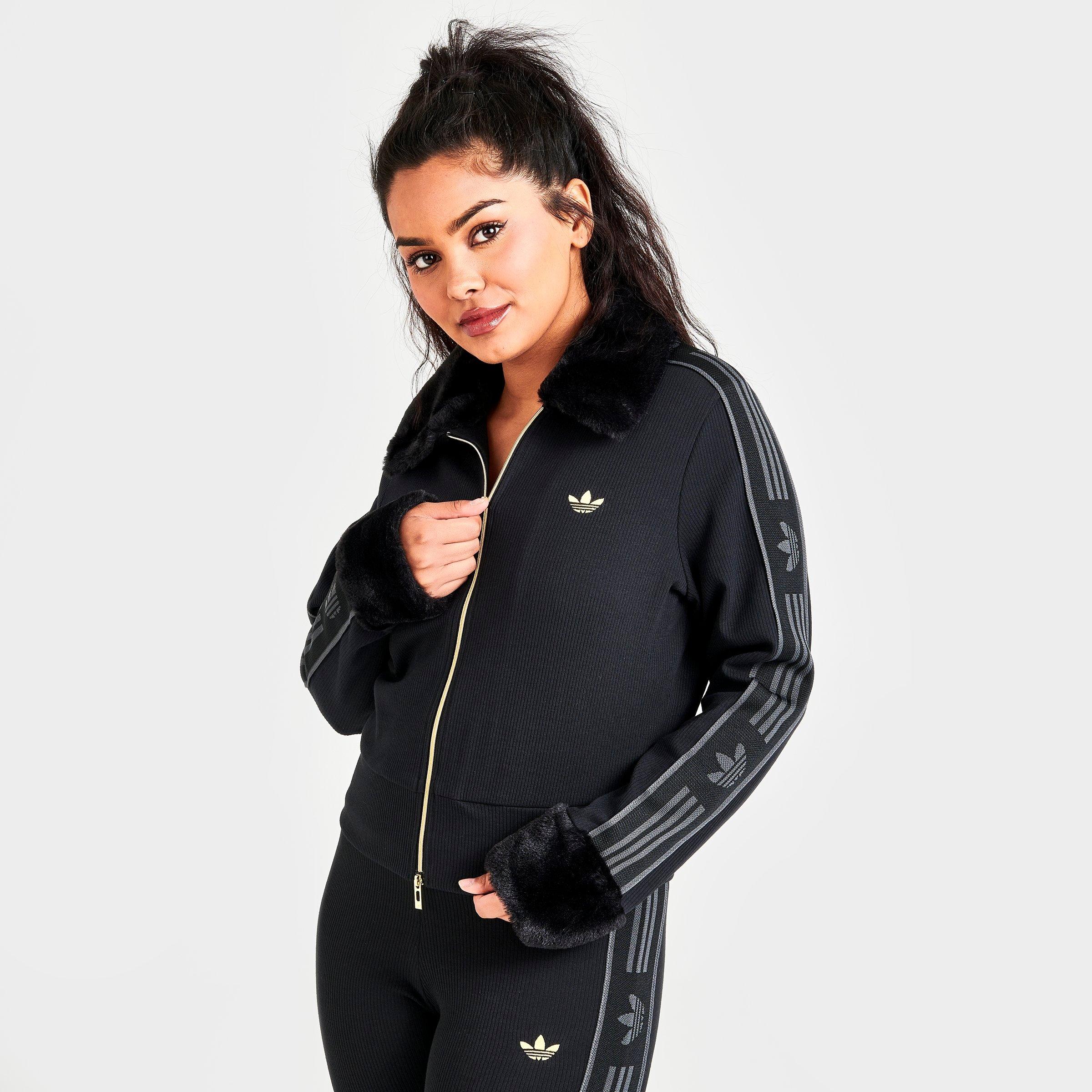adidas gazelle silver green womens adidas Originals Superstar Track Top 2.0 Black Women GK3654 XS
