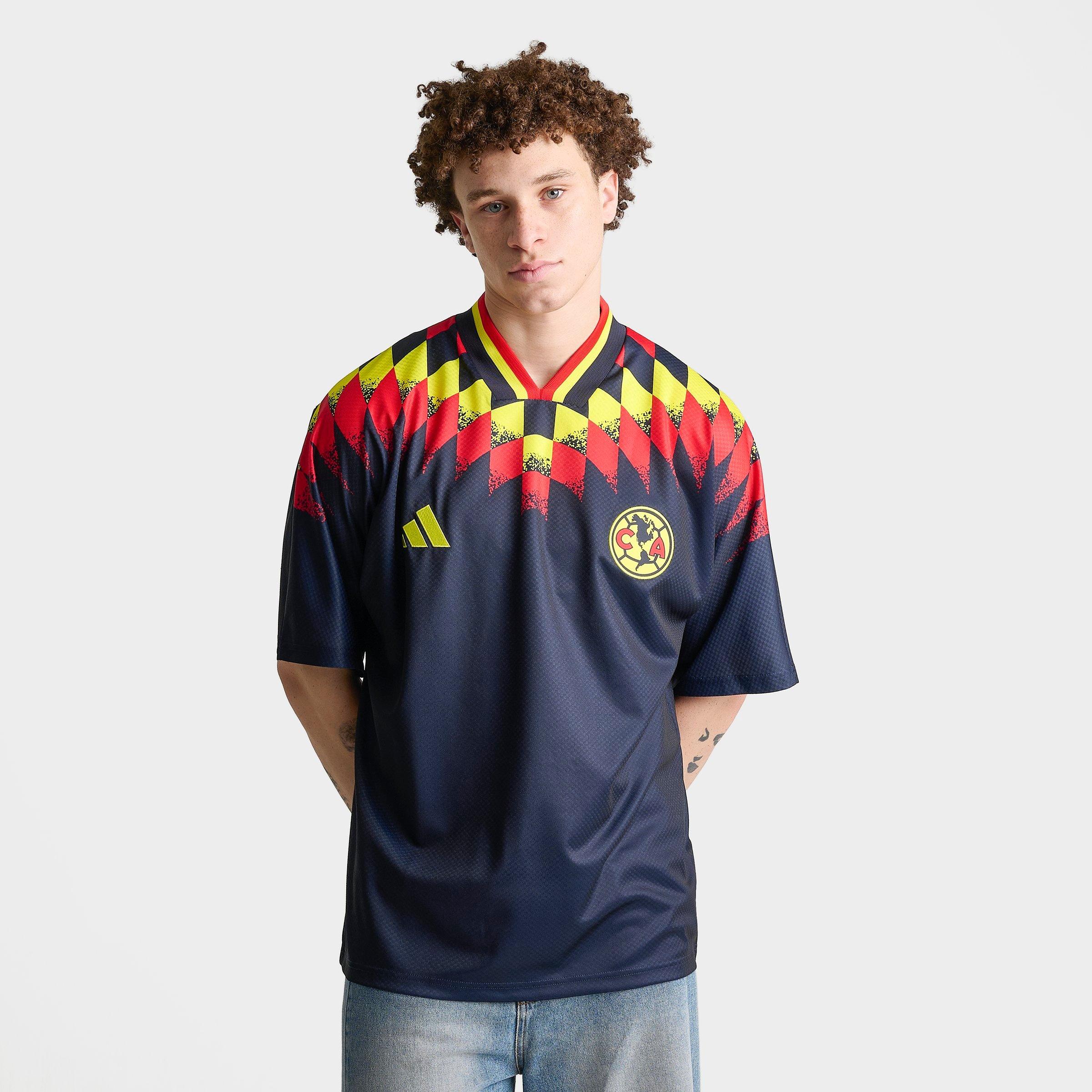 adidas Men's Club America Stadium Soccer Jersey in Legend Purple/Legend Ink Size: 2XL